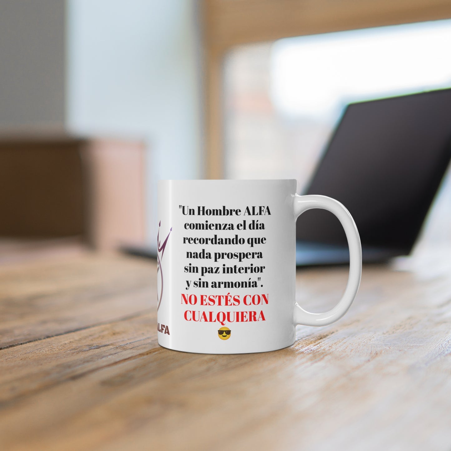 TAZA HOMBRE ALFA, "UN HOMBRE ALFA COMIENZA EL DÍA"... (EUROPA).