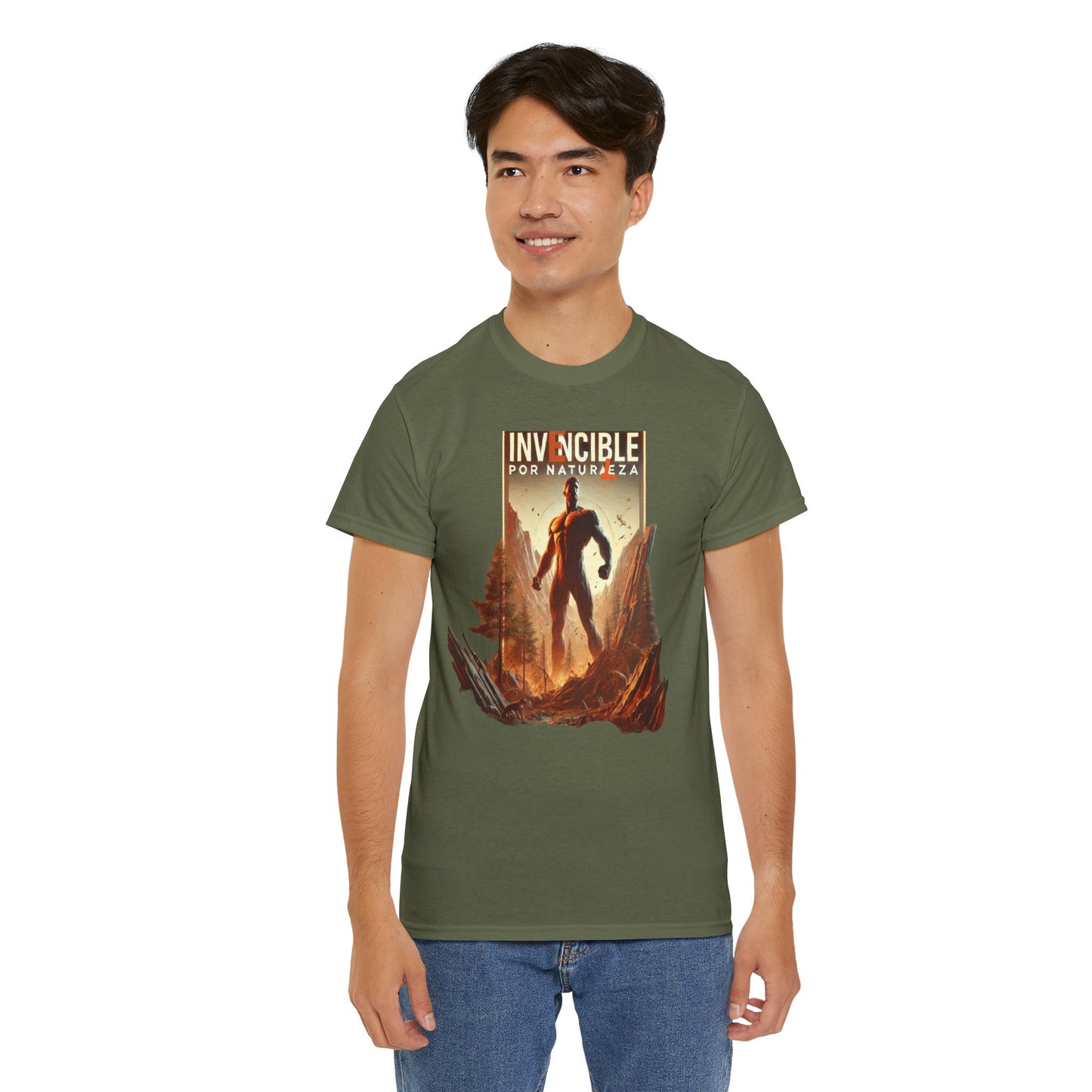 CAMISETA HOMBRE ALFA "INVENCIBLE POR NATURALEZA".(EUROPA).