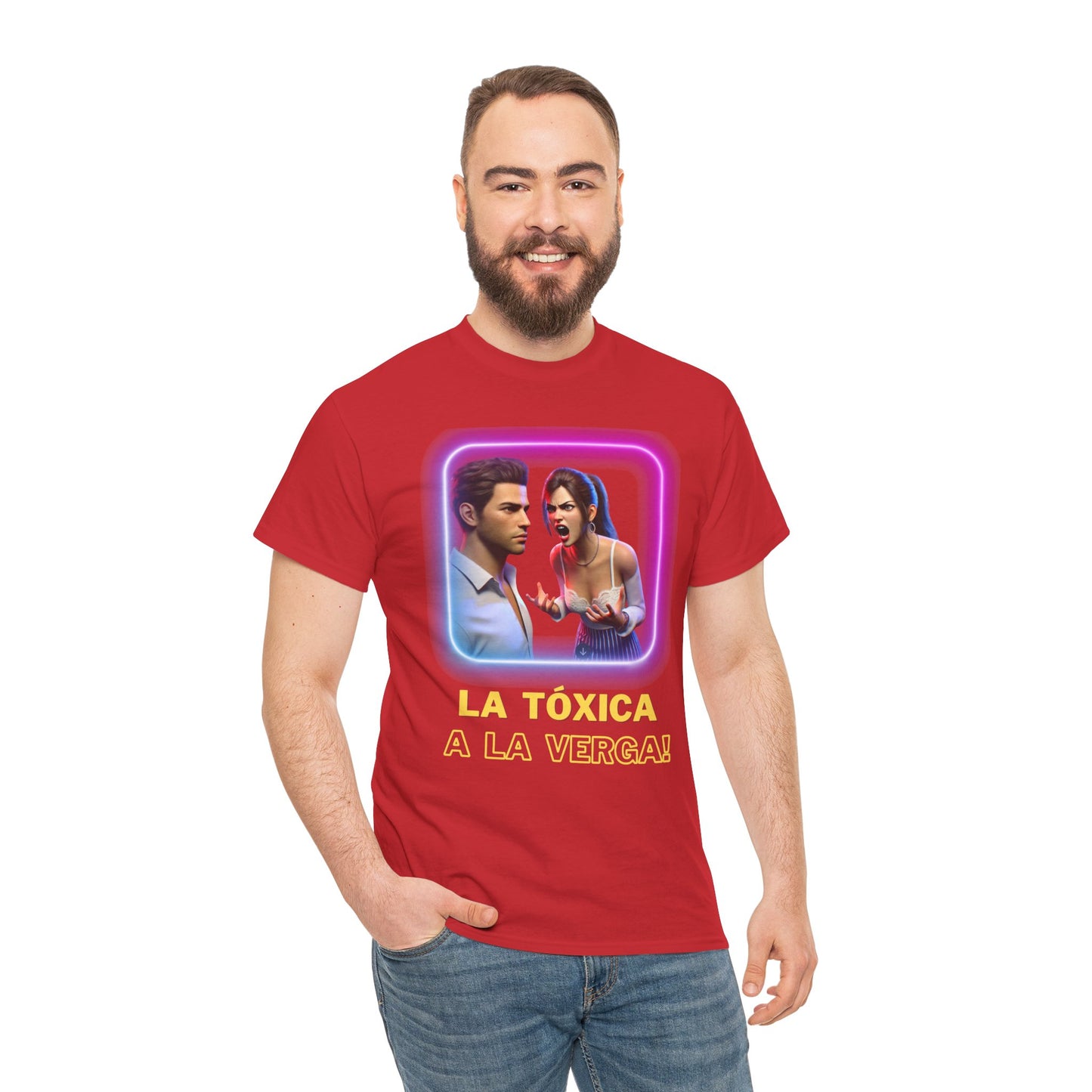 CAMISETA HOMBRE ALFA "LA TÓXICA A LA VERGA".(EUROPA).