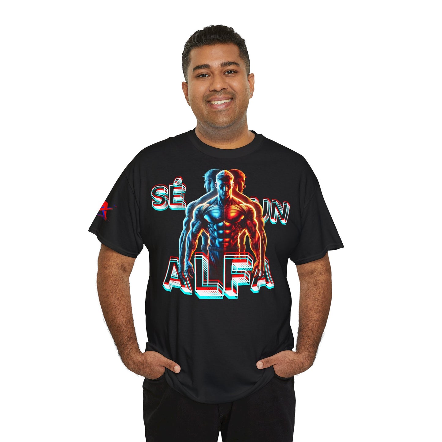 CAMISETA HOMBRE ALFA "SÉ UN ALFA".(EUROPA).