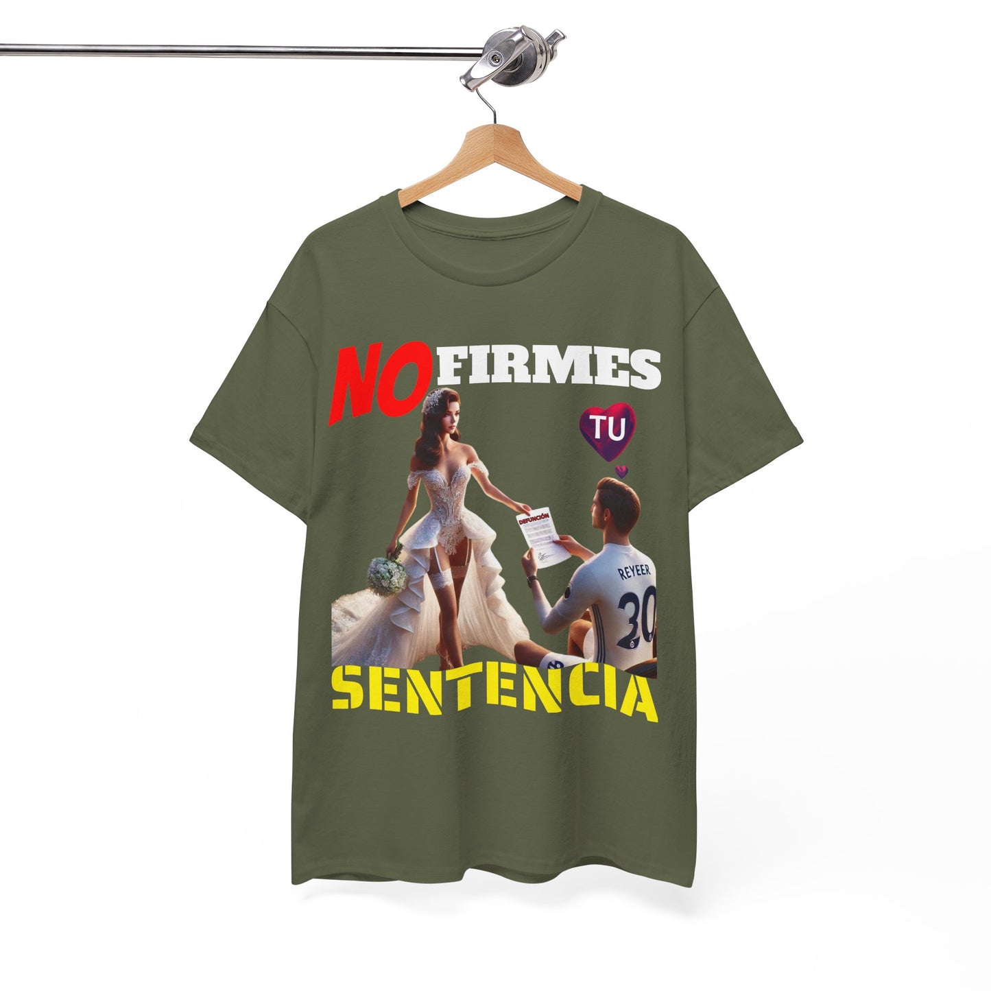 CAMISETA HOMBRE ALFA "NO FIRMES TU SENTENCIA".(EUROPA)