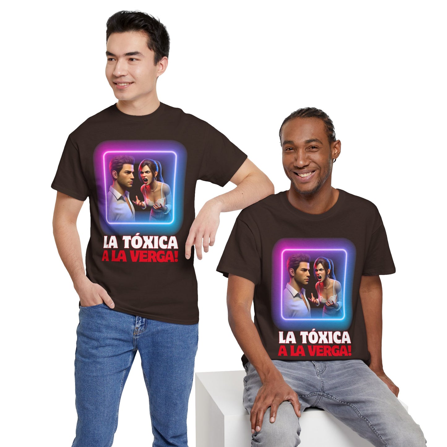 CAMISETA HOMBRE ALFA "LA TÓXICA A LA VERGA".(EUROPA).
