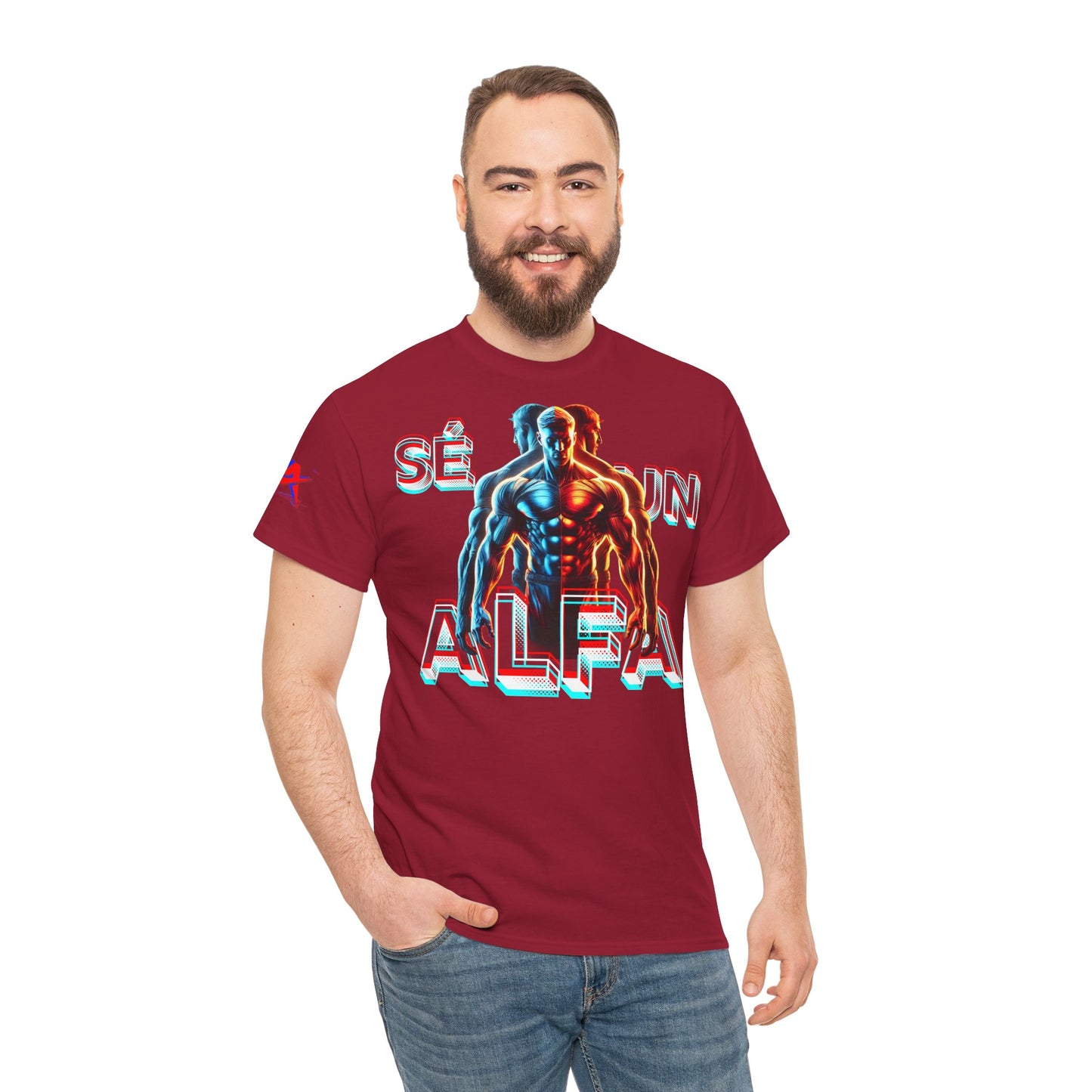 CAMISETA HOMBRE ALFA "SÉ UN ALFA".(EUROPA).