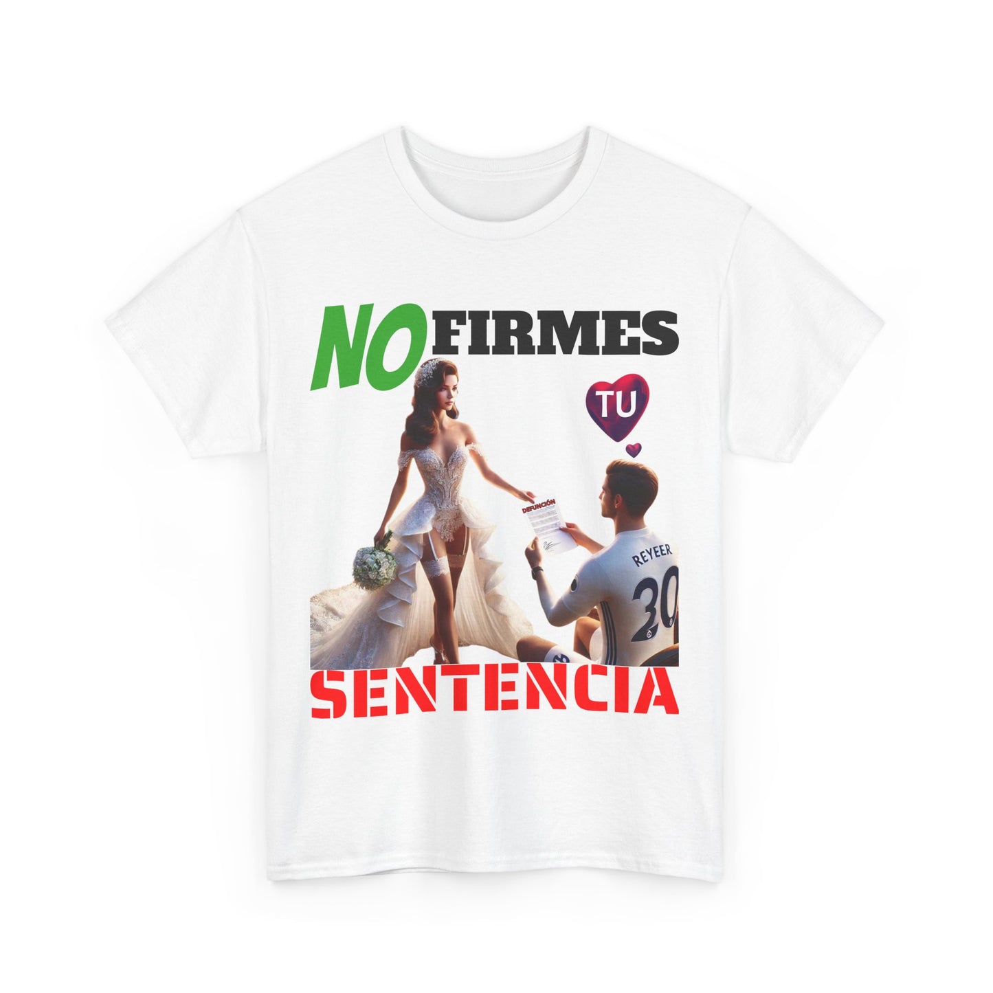CAMISETA HOMBRE ALFA "NO FIRMES TU SENTENCIA".(EUROPA)