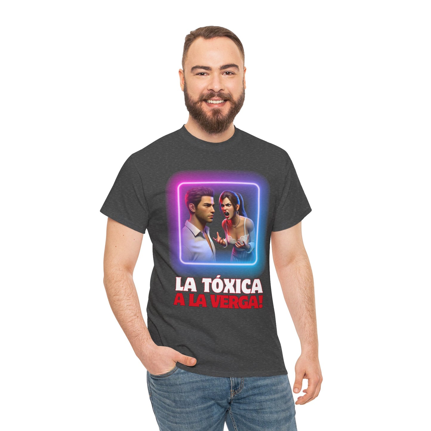 CAMISETA HOMBRE ALFA "LA TÓXICA A LA VERGA".(EUROPA).