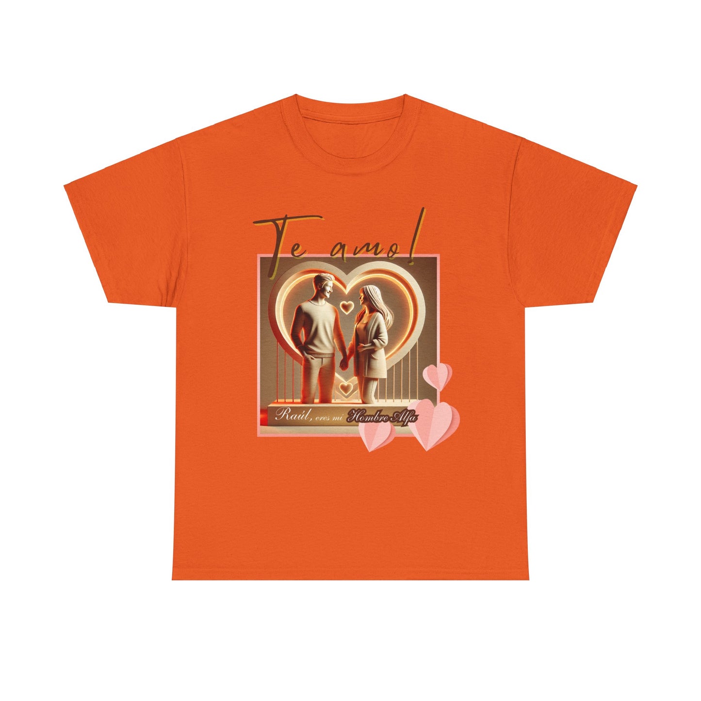 CAMISETA HOMBRE ALFA PERSONALIZABLE "(NOMBRE) ERES MI HOMBRE ALFA".(EUROPA).