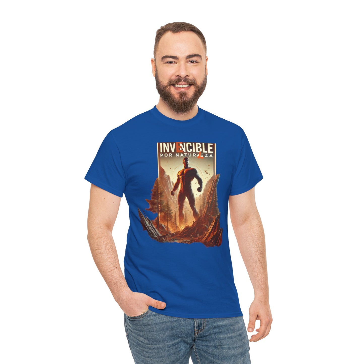 CAMISETA HOMBRE ALFA "INVENCIBLE POR NATURALEZA".(EUROPA).