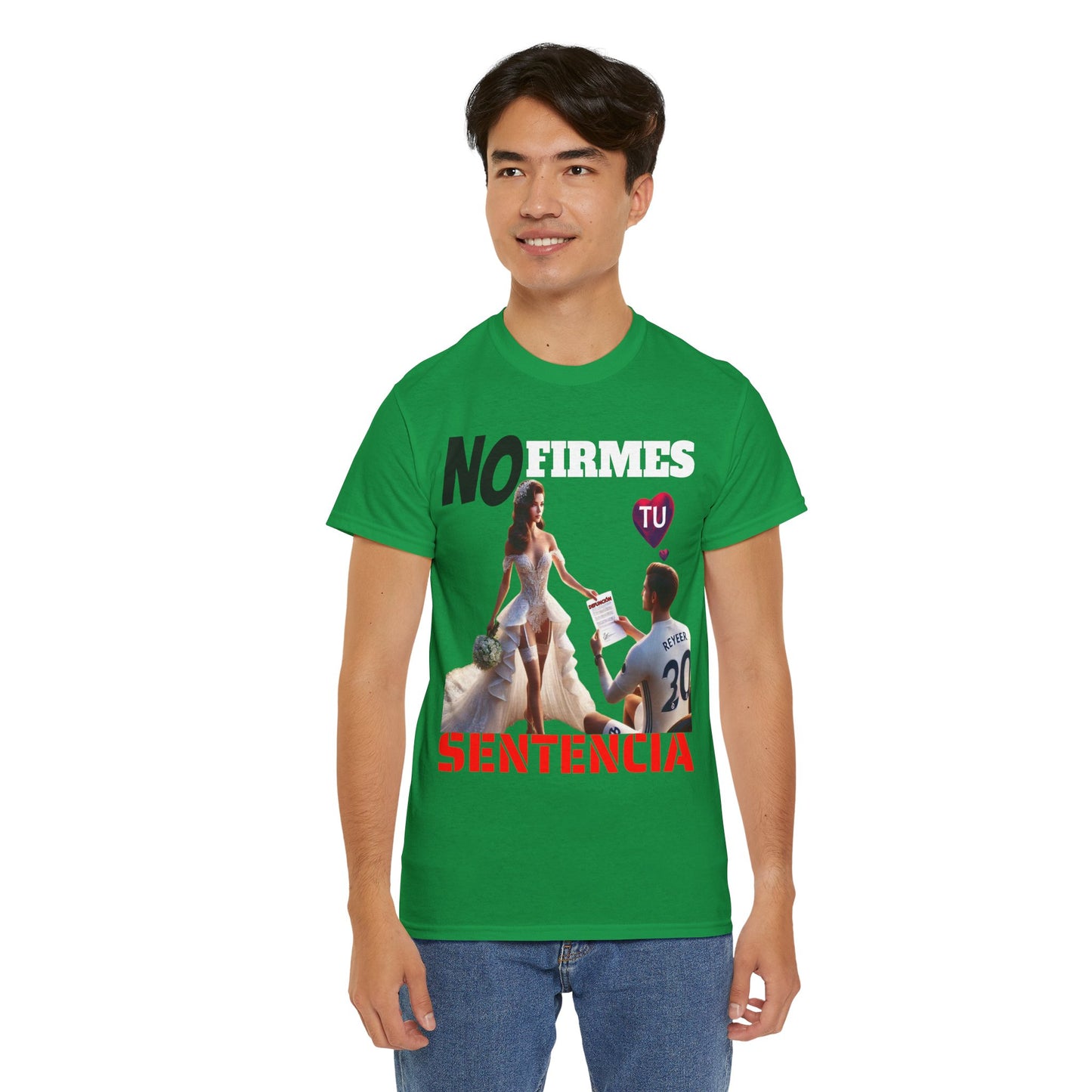 CAMISETA HOMBRE ALFA "NO FIRMES TU SENTENCIA".(EUROPA)