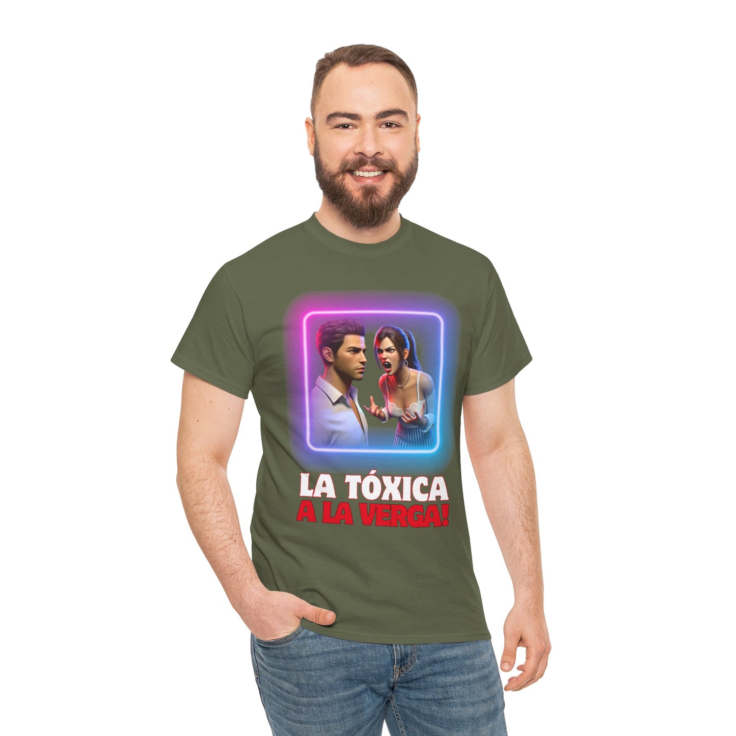 CAMISETA HOMBRE ALFA "LA TÓXICA A LA VERGA".(EUROPA).