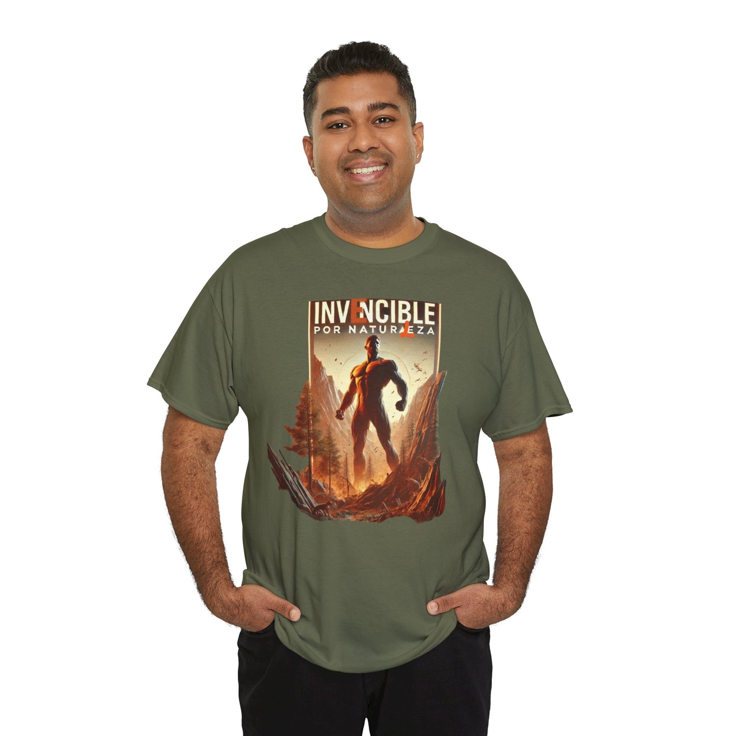 CAMISETA HOMBRE ALFA "INVENCIBLE POR NATURALEZA".(EUROPA).
