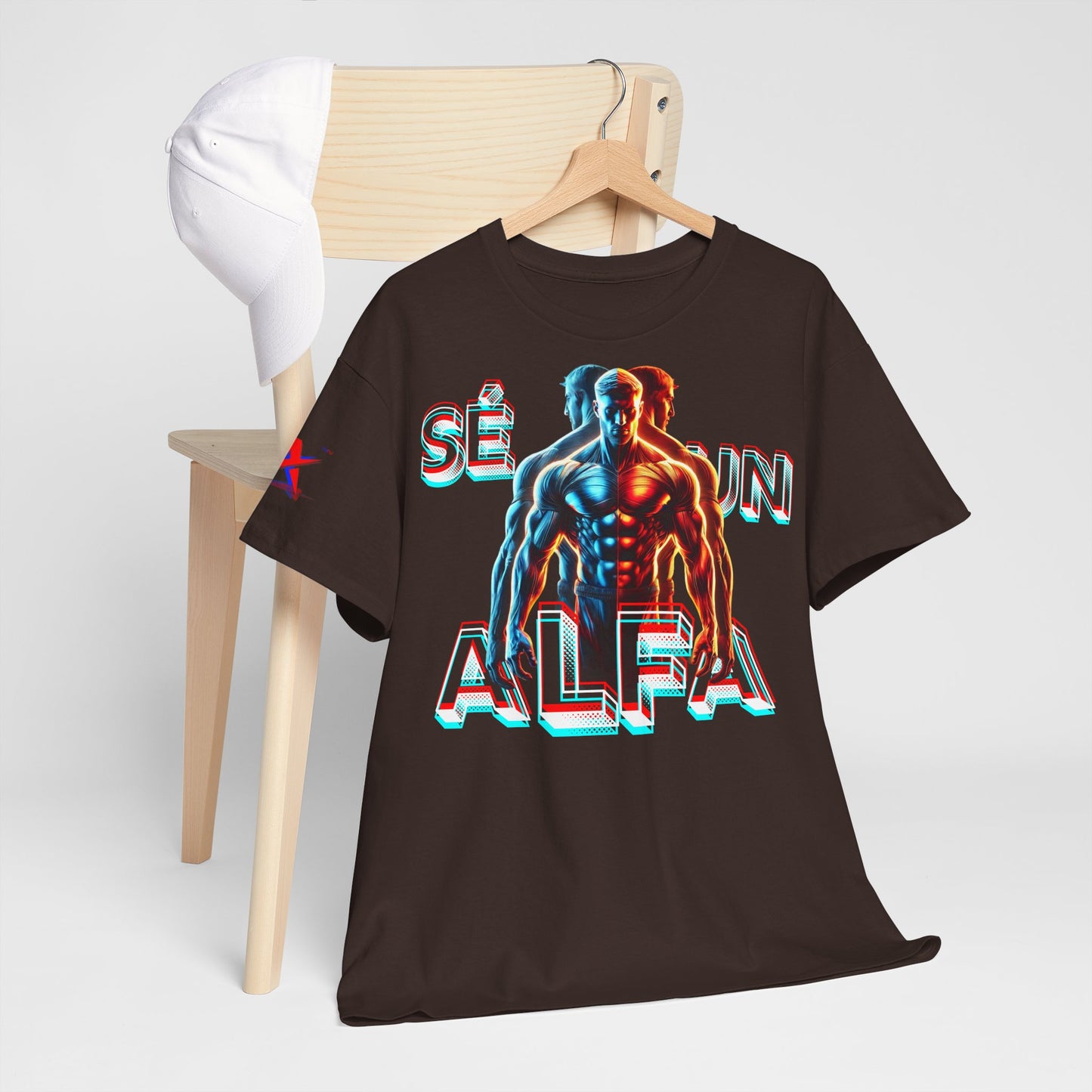CAMISETA HOMBRE ALFA "SÉ UN ALFA".(EUROPA).