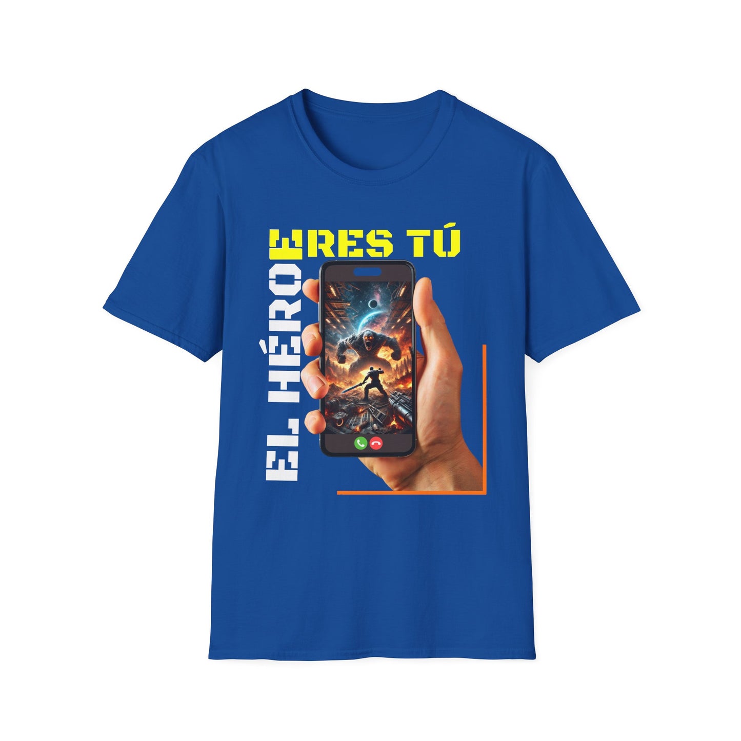 CAMISETA HOMBRE ALFA "EL HÉROE ERES TÚ".(USA).