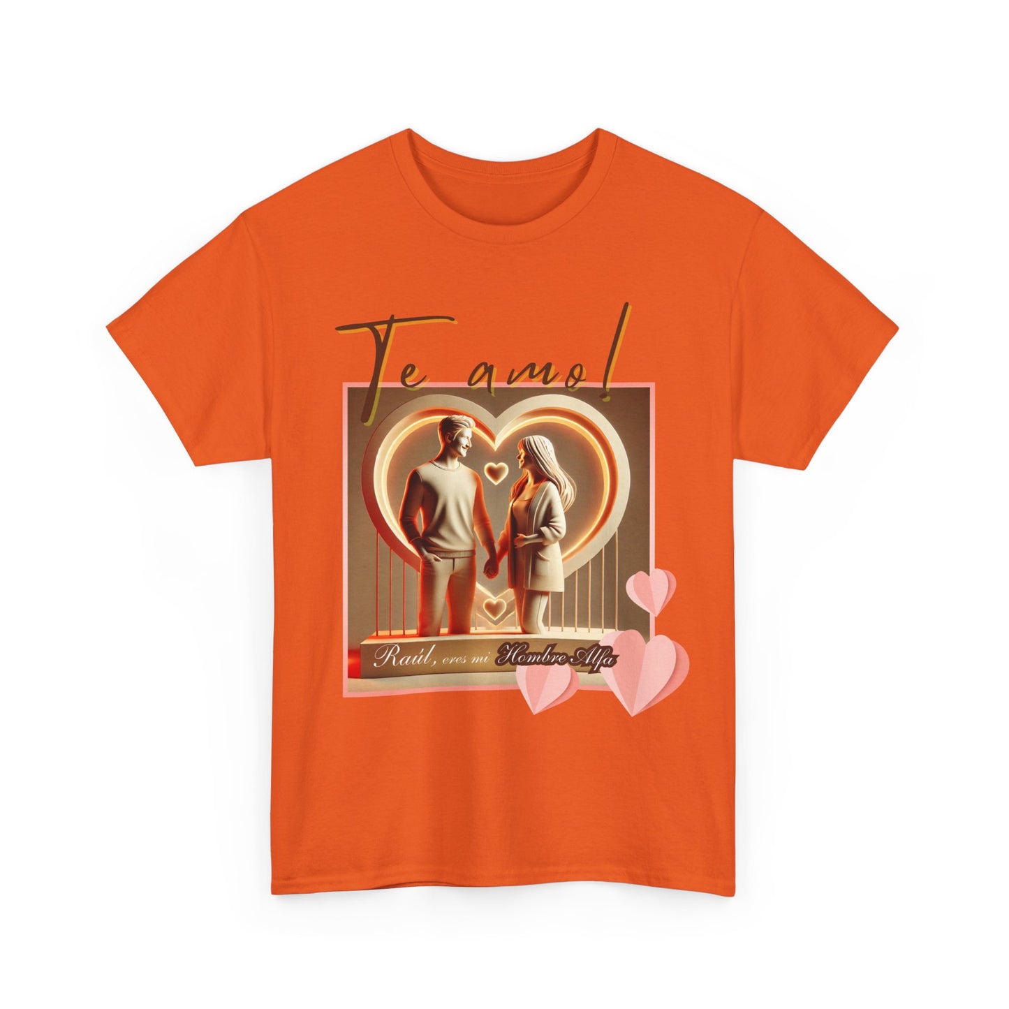 CAMISETA HOMBRE ALFA PERSONALIZABLE "(NOMBRE) ERES MI HOMBRE ALFA".(EUROPA).