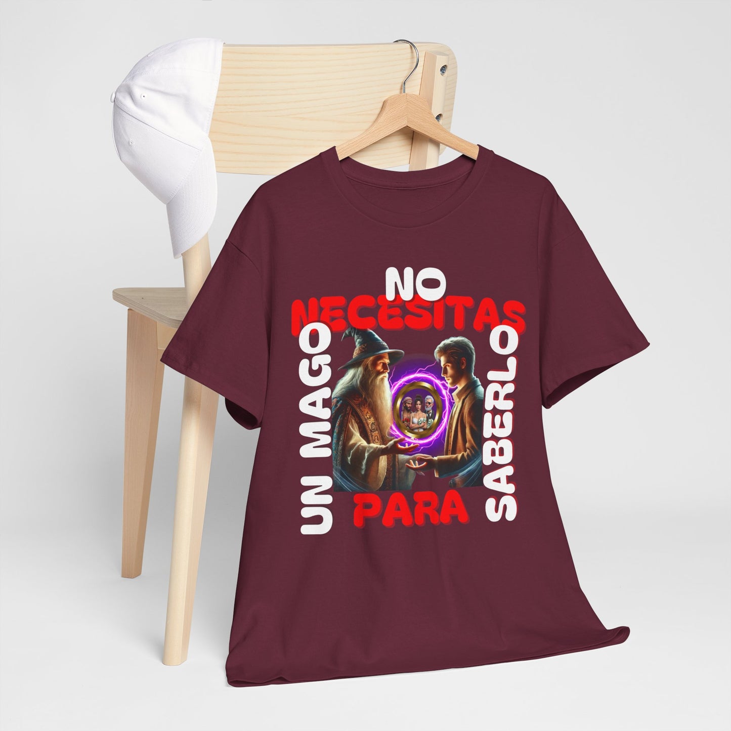CAMISETA HOMBRE ALFA "NO NECESITAS UN MAGO.."(EUROPA).