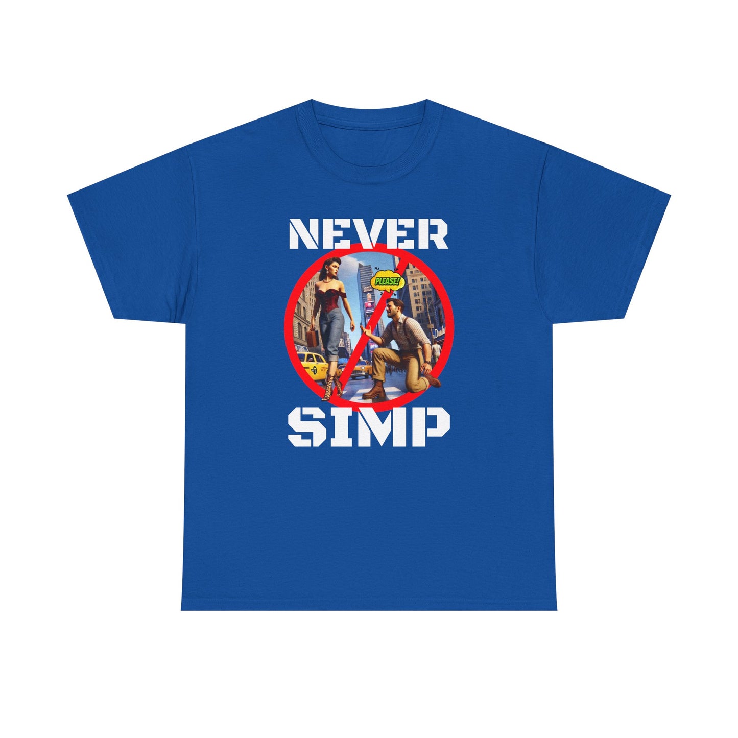 CAMISETA HOMBRE ALFA "NEVER SIMP". (USA)
