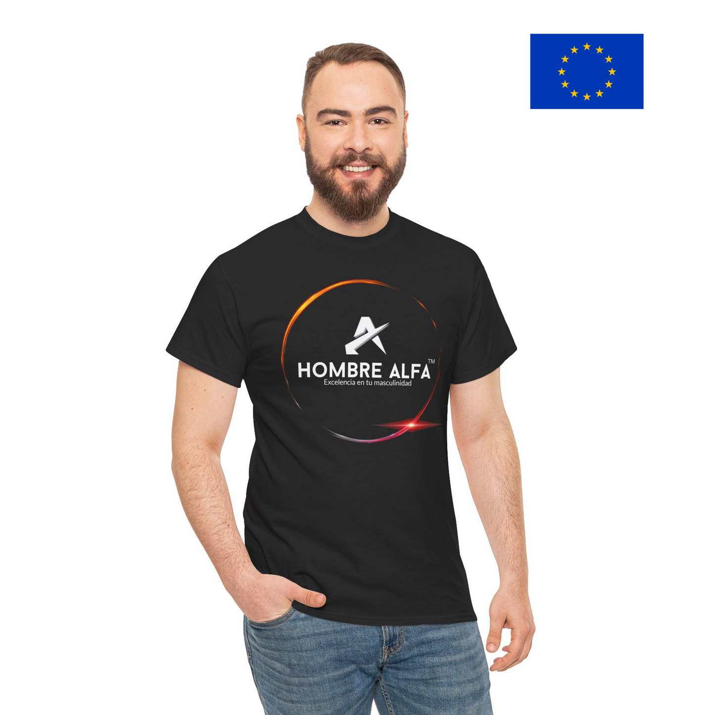CAMISETA HOMBRE ALFA "LOGO RING"(EUROPA)