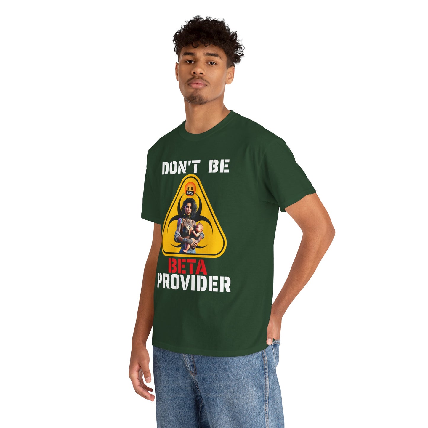 CAMISETA HOMBRE ALFA "DON'T BE BETA PROVIDER"(USA).