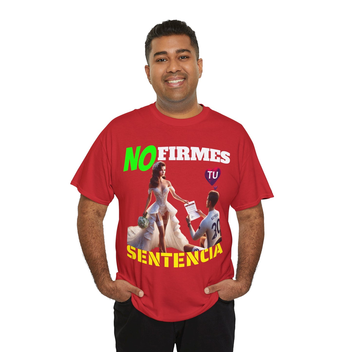 CAMISETA HOMBRE ALFA "NO FIRMES TU SENTENCIA".(EUROPA)