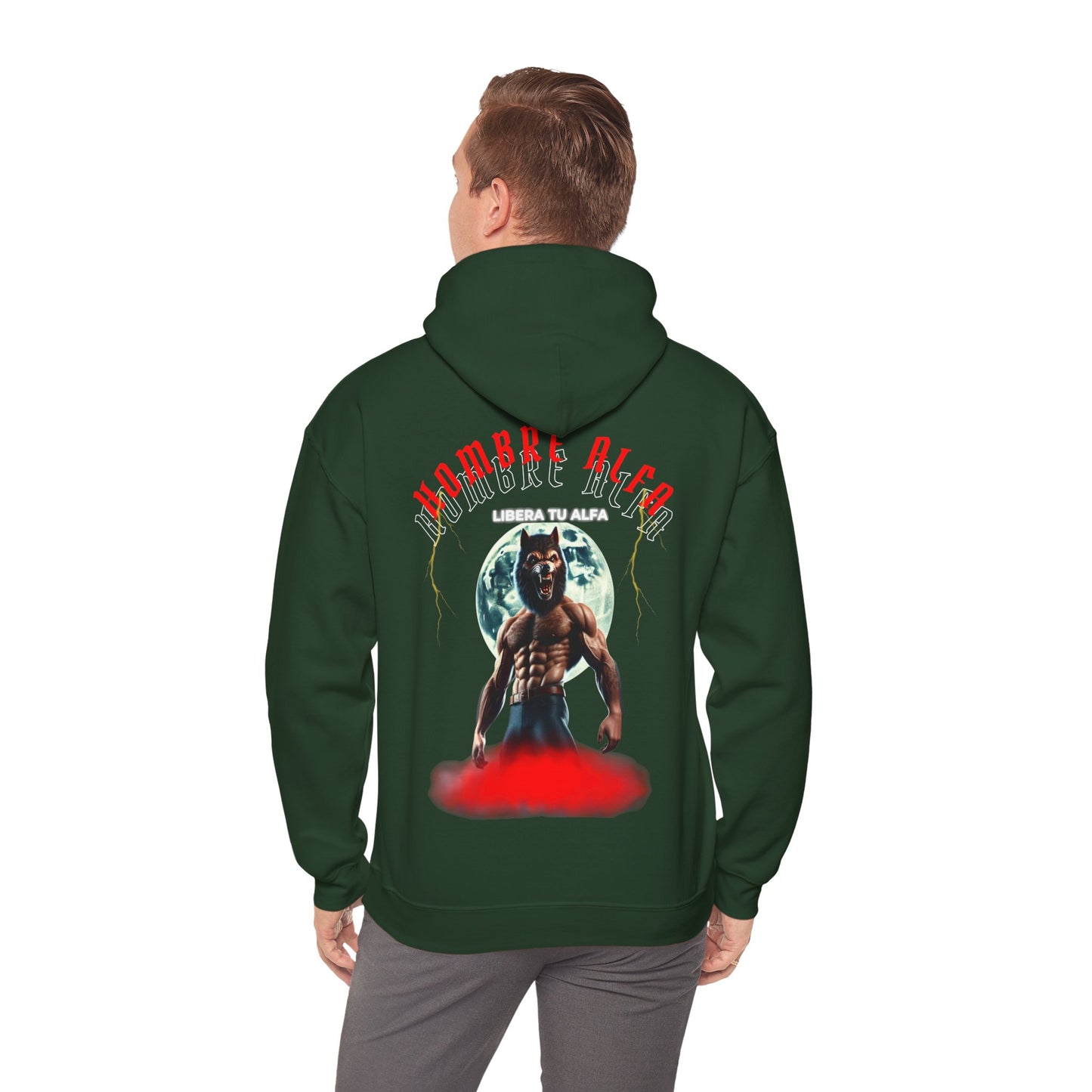 SUDADERA CON GORRO "LIBERA TU ALFA". (EUROPA).