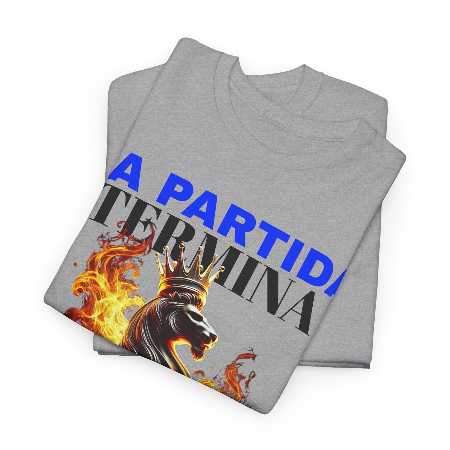 CAMISETA HOMBRE ALFA "LA PARTIDA TERMINA CUANDO CAE EL REY".(EUROPA)