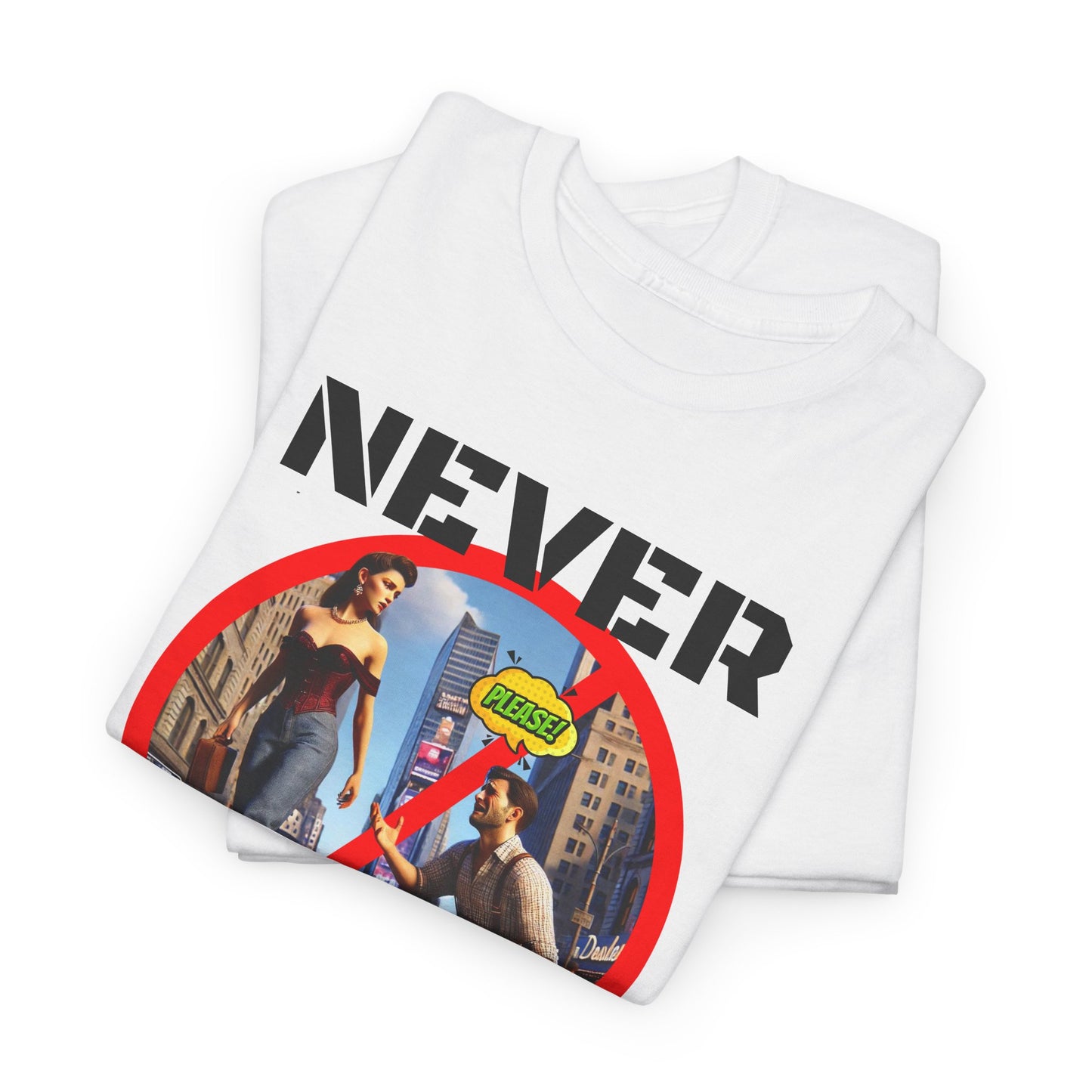 CAMISETA HOMBRE ALFA "NEVER SIMP". (USA)