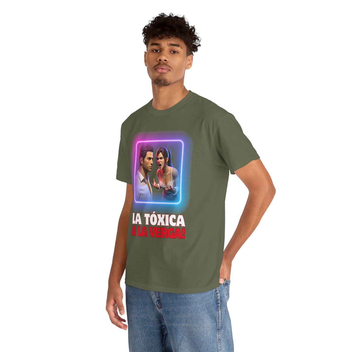 CAMISETA HOMBRE ALFA "LA TÓXICA A LA VERGA".(EUROPA).