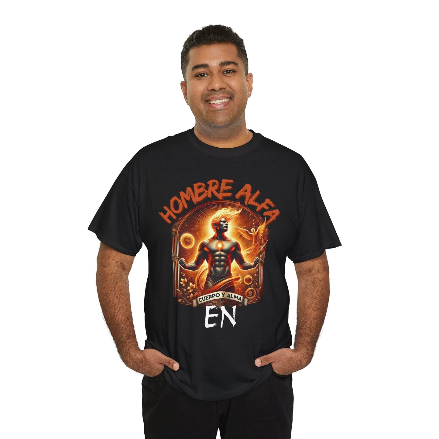 CAMISETA HOMBRE ALFA " EN CUERPO Y ALMA".(USA).