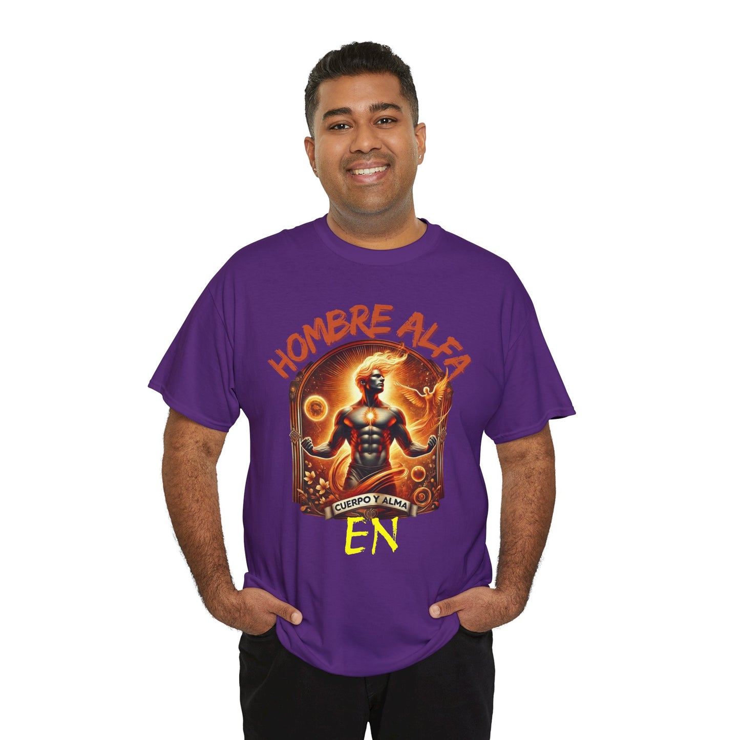 CAMISETA HOMBRE ALFA " EN CUERPO Y ALMA".(USA).