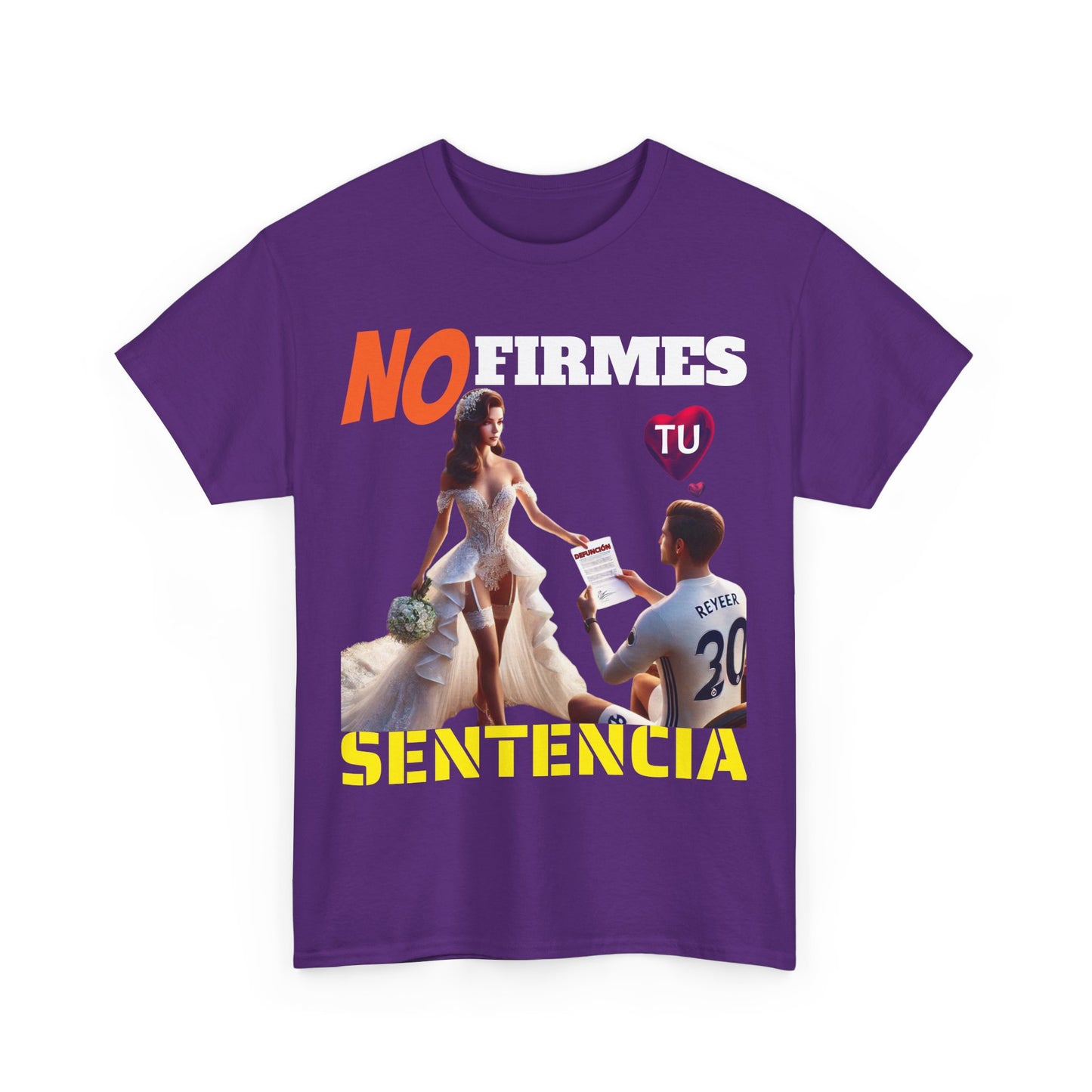 CAMISETA HOMBRE ALFA "NO FIRMES TU SENTENCIA".(EUROPA)