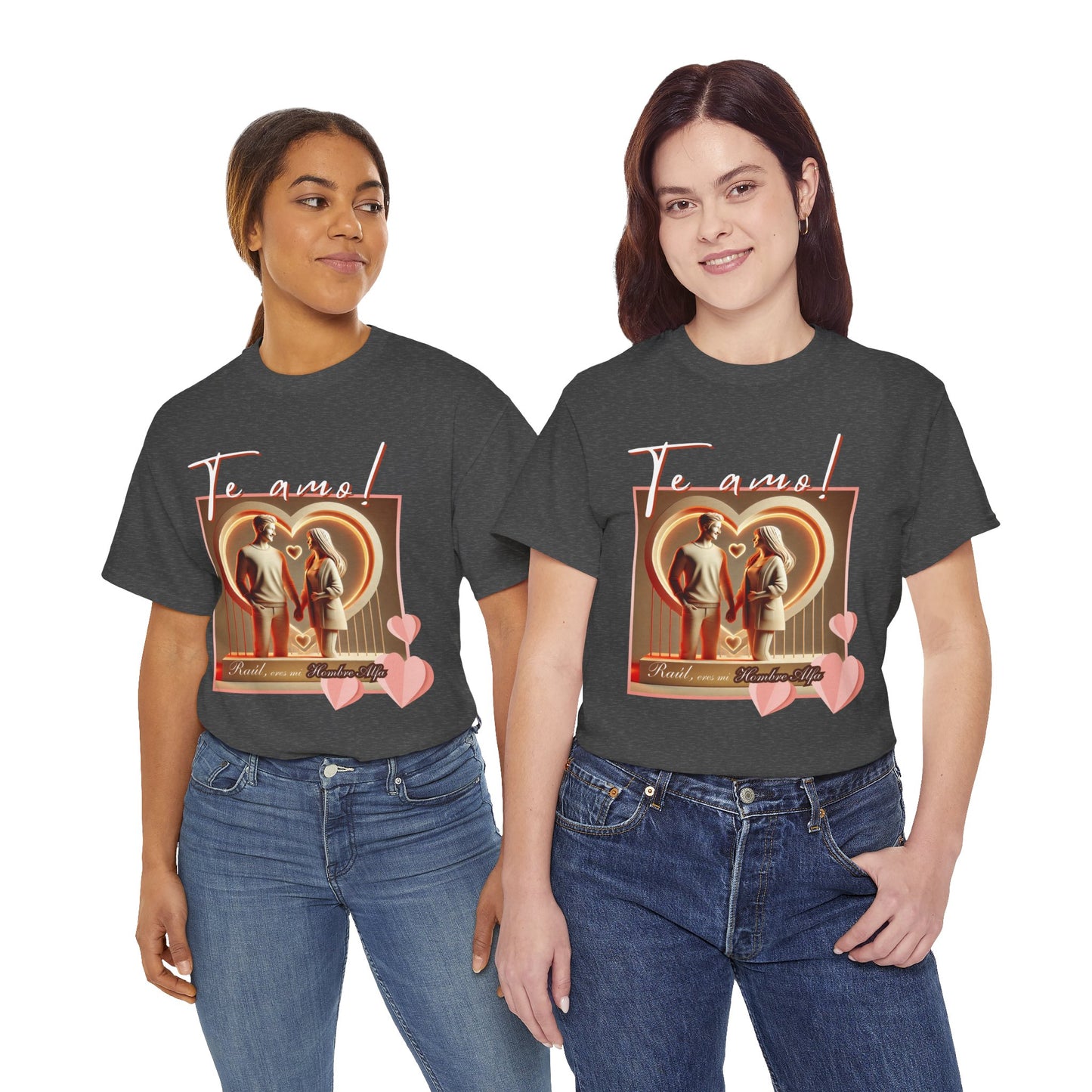 CAMISETA HOMBRE ALFA PERSONALIZABLE "(NOMBRE) ERES MI HOMBRE ALFA".(EUROPA).