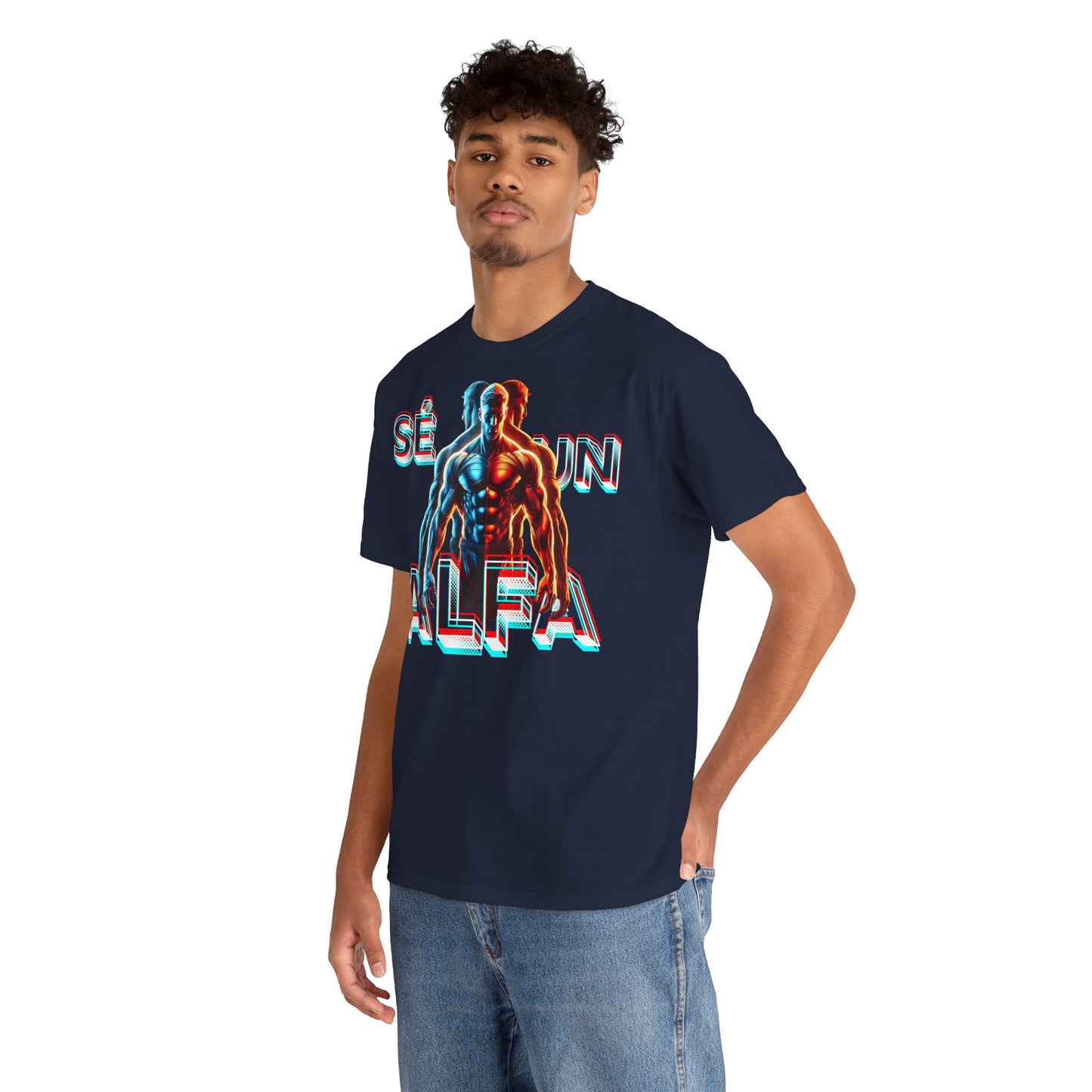 CAMISETA HOMBRE ALFA "SÉ UN ALFA".(EUROPA).