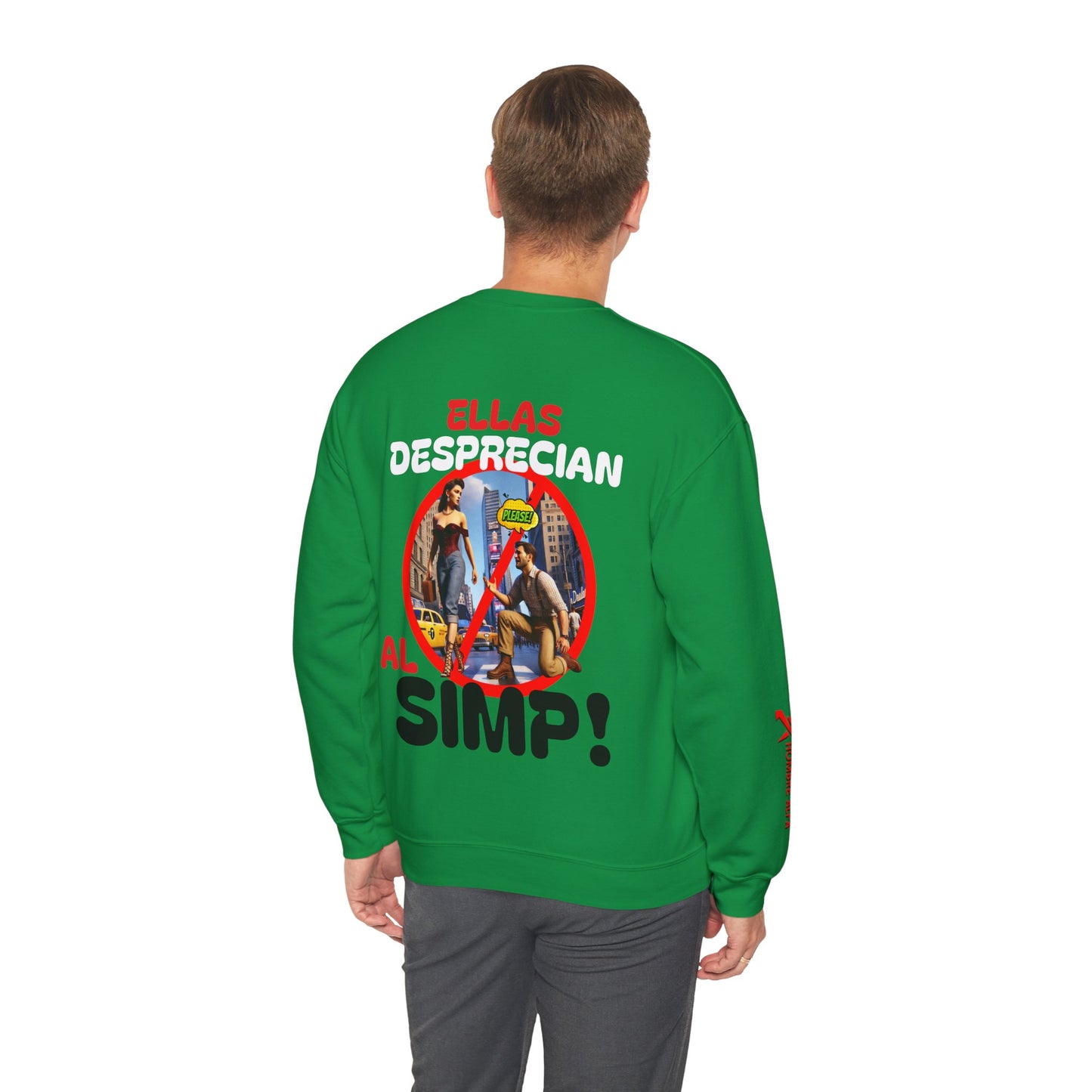 SUDADERA HOMBRE ALFA "ELLAS DESPRECIAN AL SIMP"(USA).