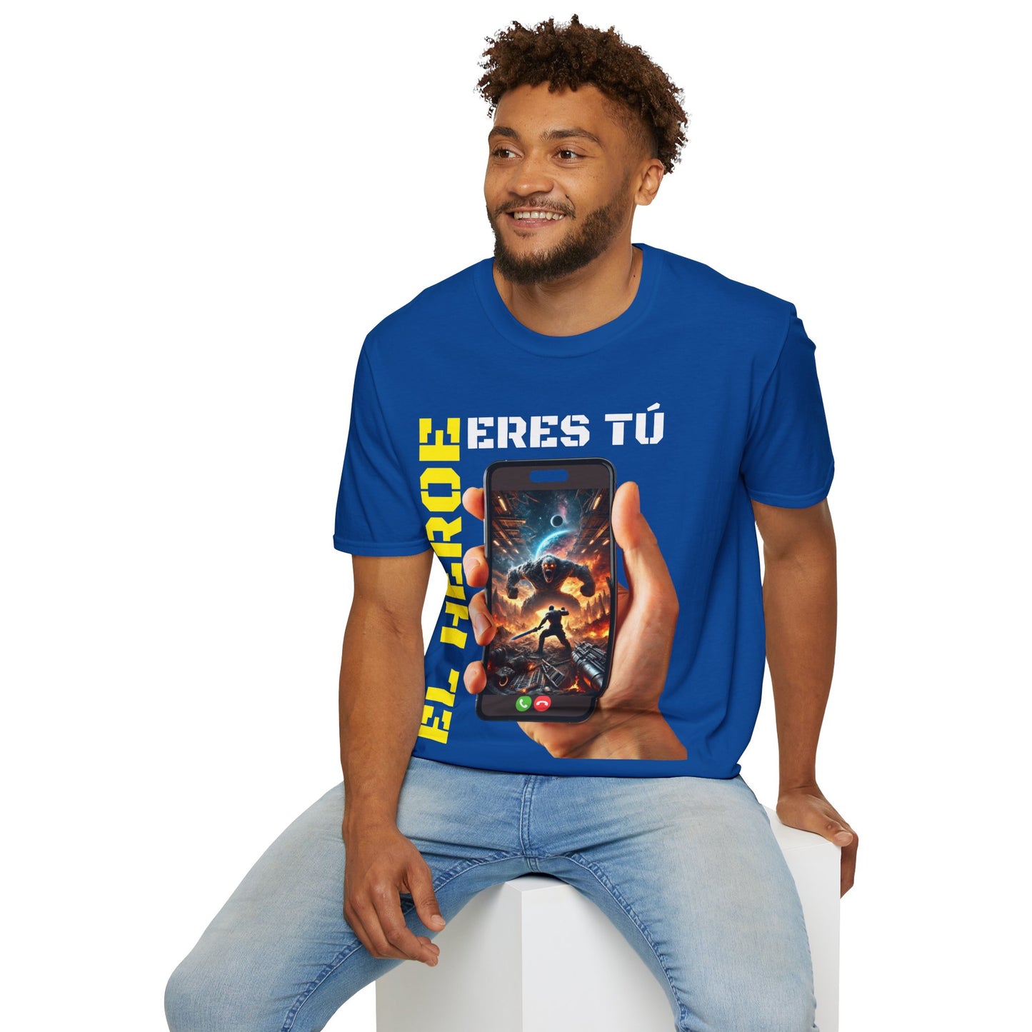 CAMISETA HOMBRE ALFA "EL HÉROE ERES TÚ".(EUROPA).