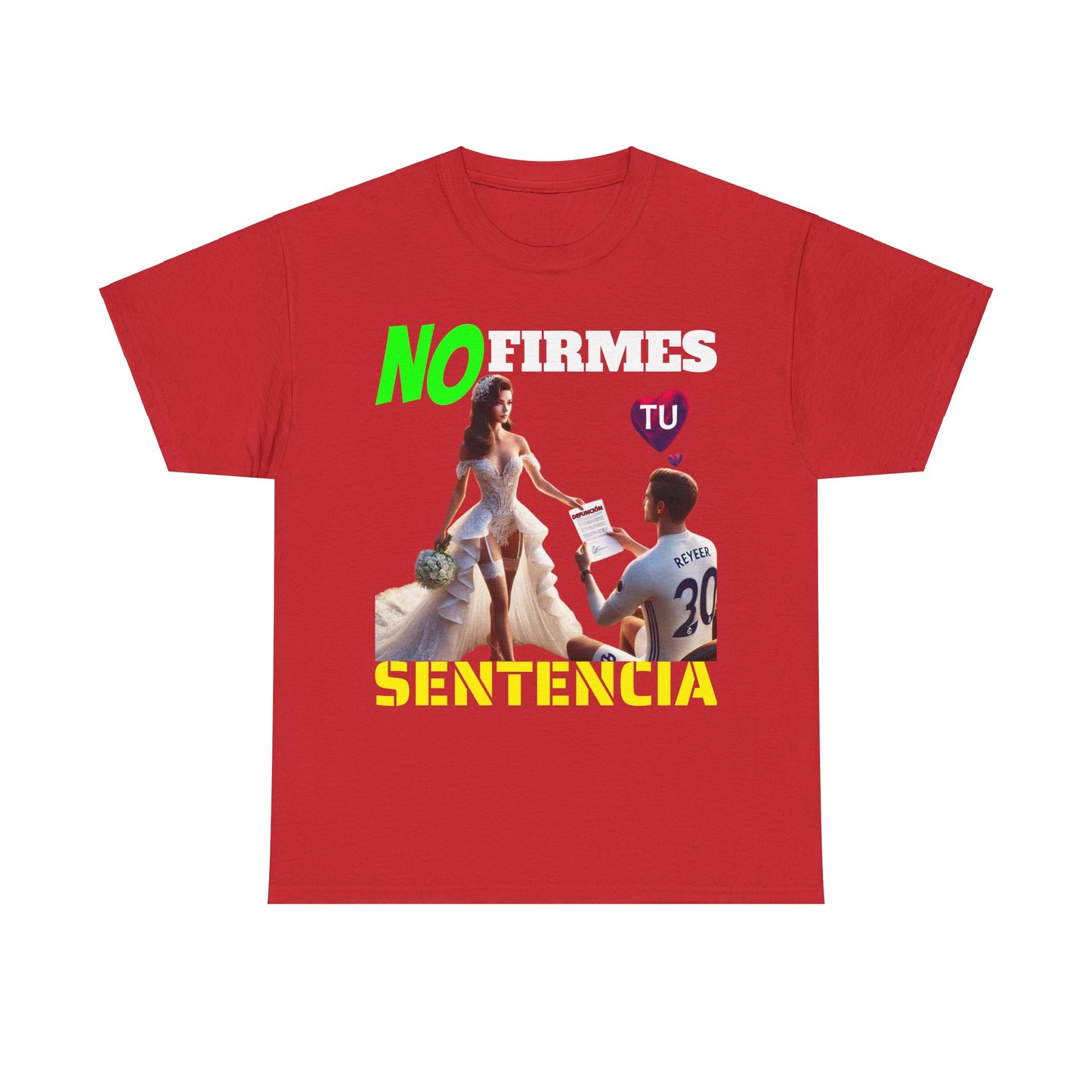 CAMISETA HOMBRE ALFA "NO FIRMES TU SENTENCIA".(EUROPA)