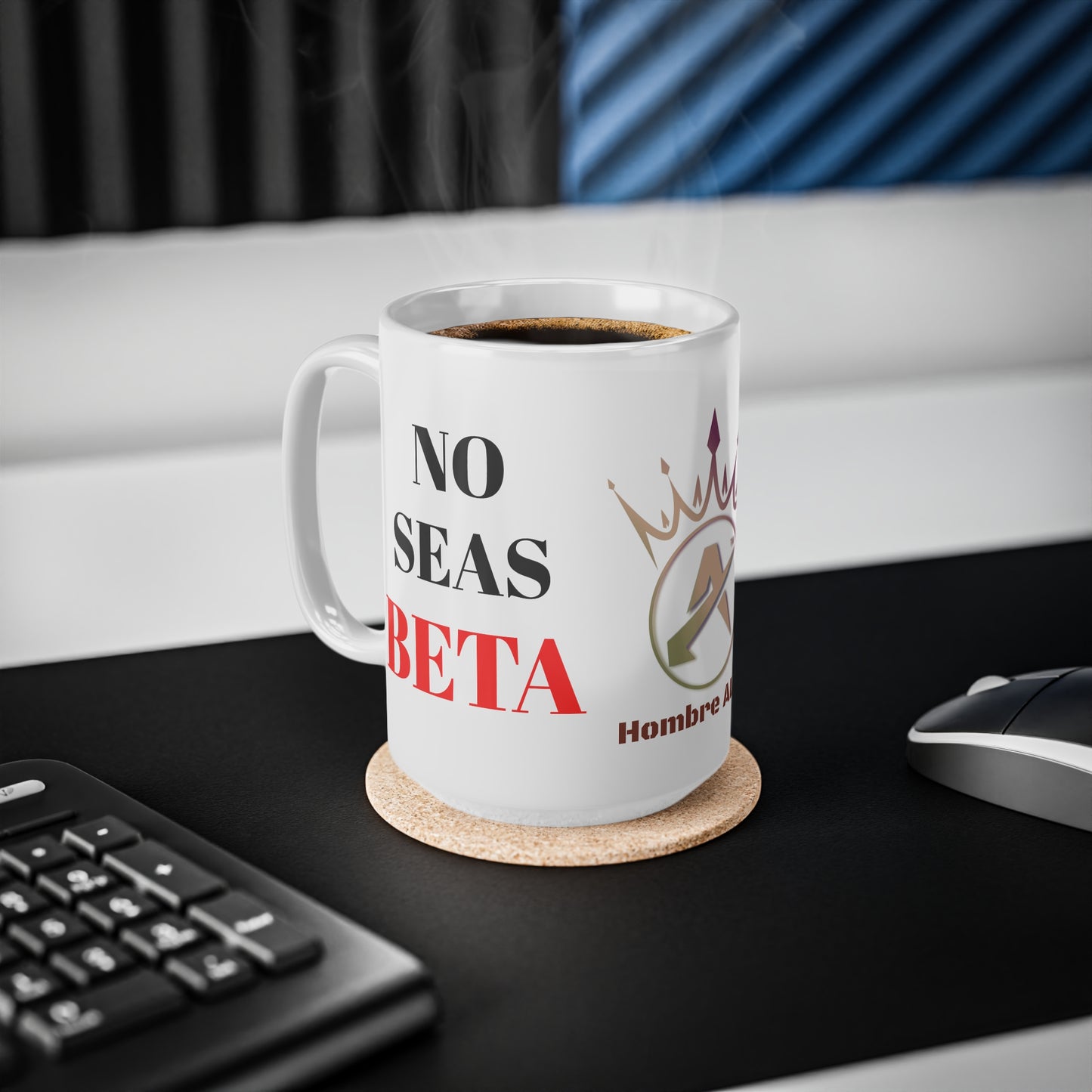 TAZA HOMBRE ALFA, "UN HOMBRE ALFA COMIENZA EL DÍA"... (EUROPA).