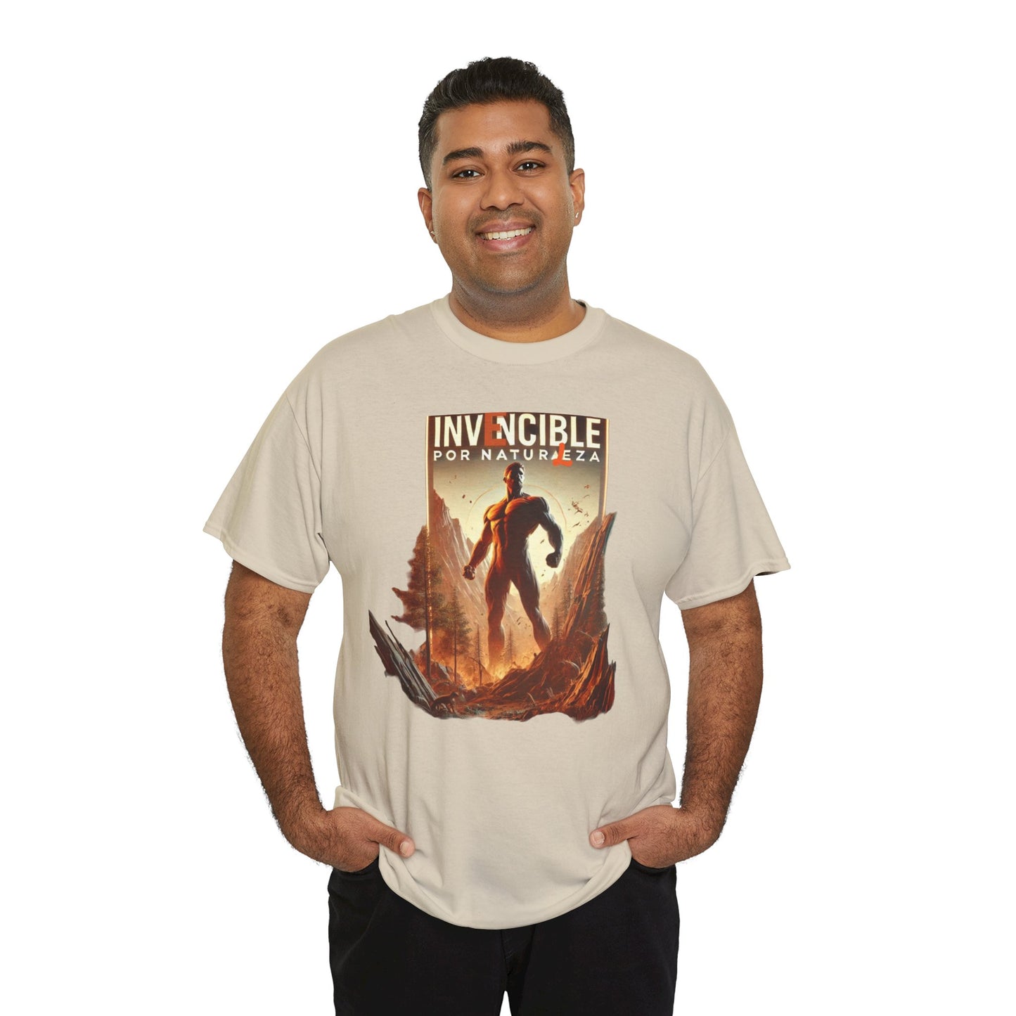 CAMISETA HOMBRE ALFA "INVENCIBLE POR NATURALEZA".(EUROPA).
