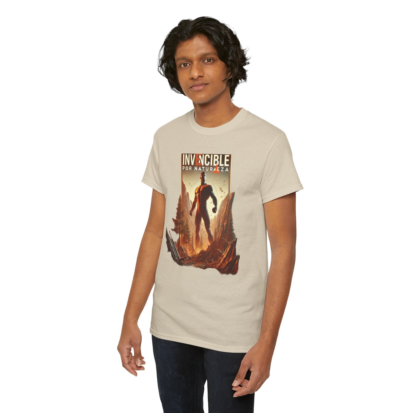 CAMISETA HOMBRE ALFA "INVENCIBLE POR NATURALEZA".(EUROPA).