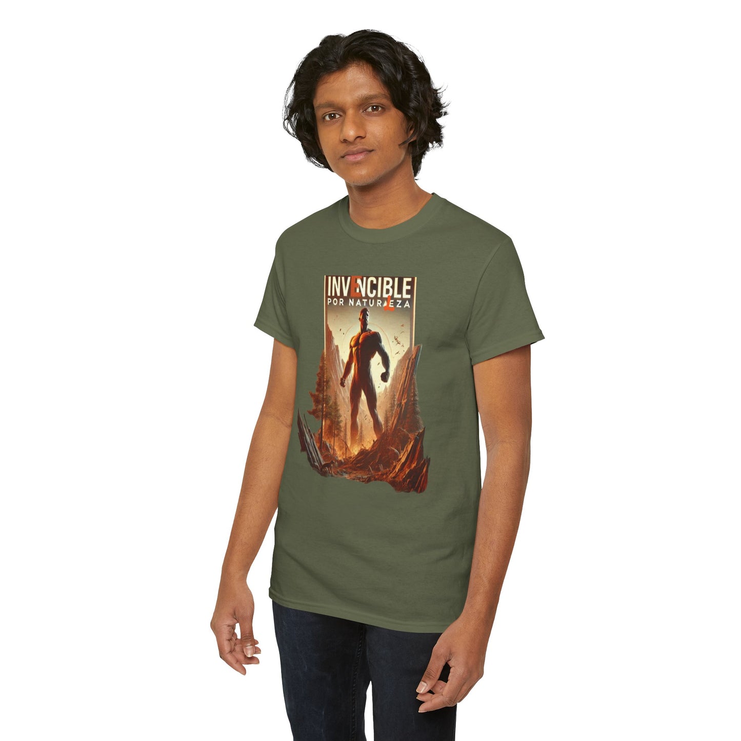 CAMISETA HOMBRE ALFA "INVENCIBLE POR NATURALEZA".(EUROPA).