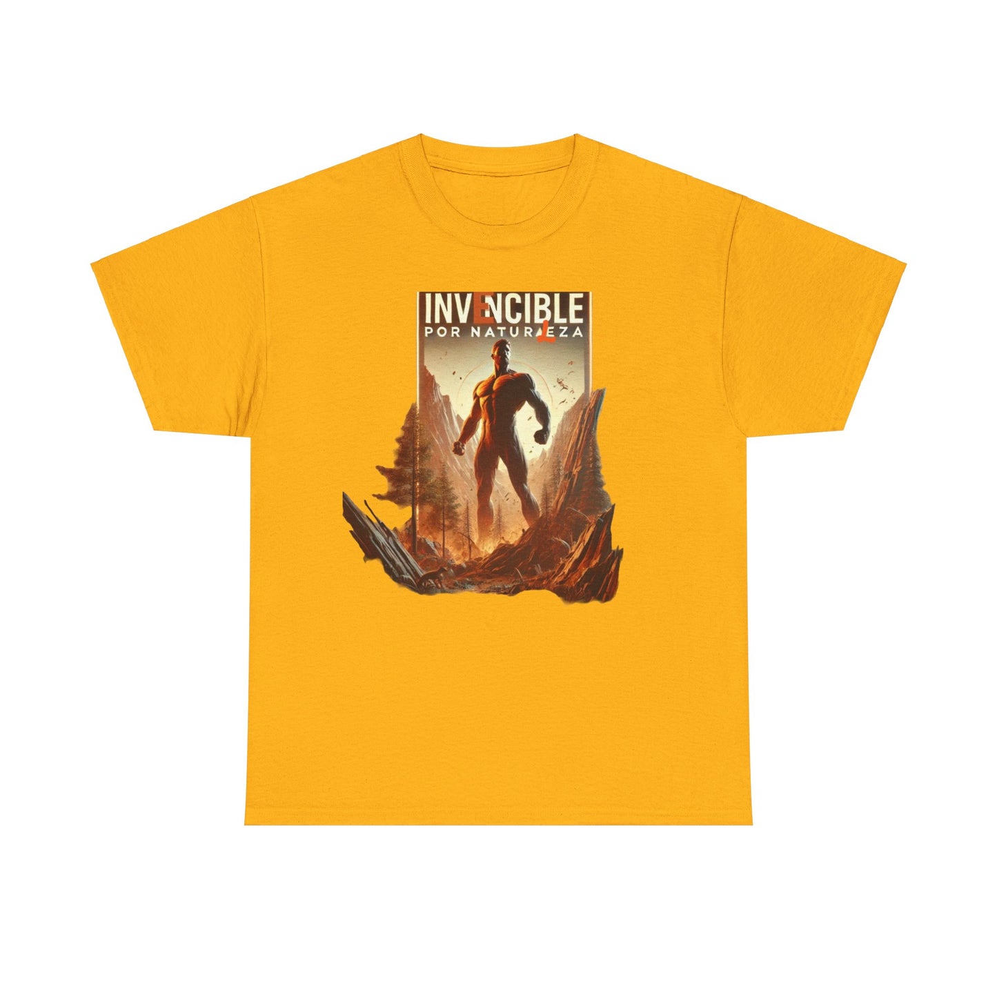 CAMISETA HOMBRE ALFA "INVENCIBLE POR NATURALEZA".(EUROPA).