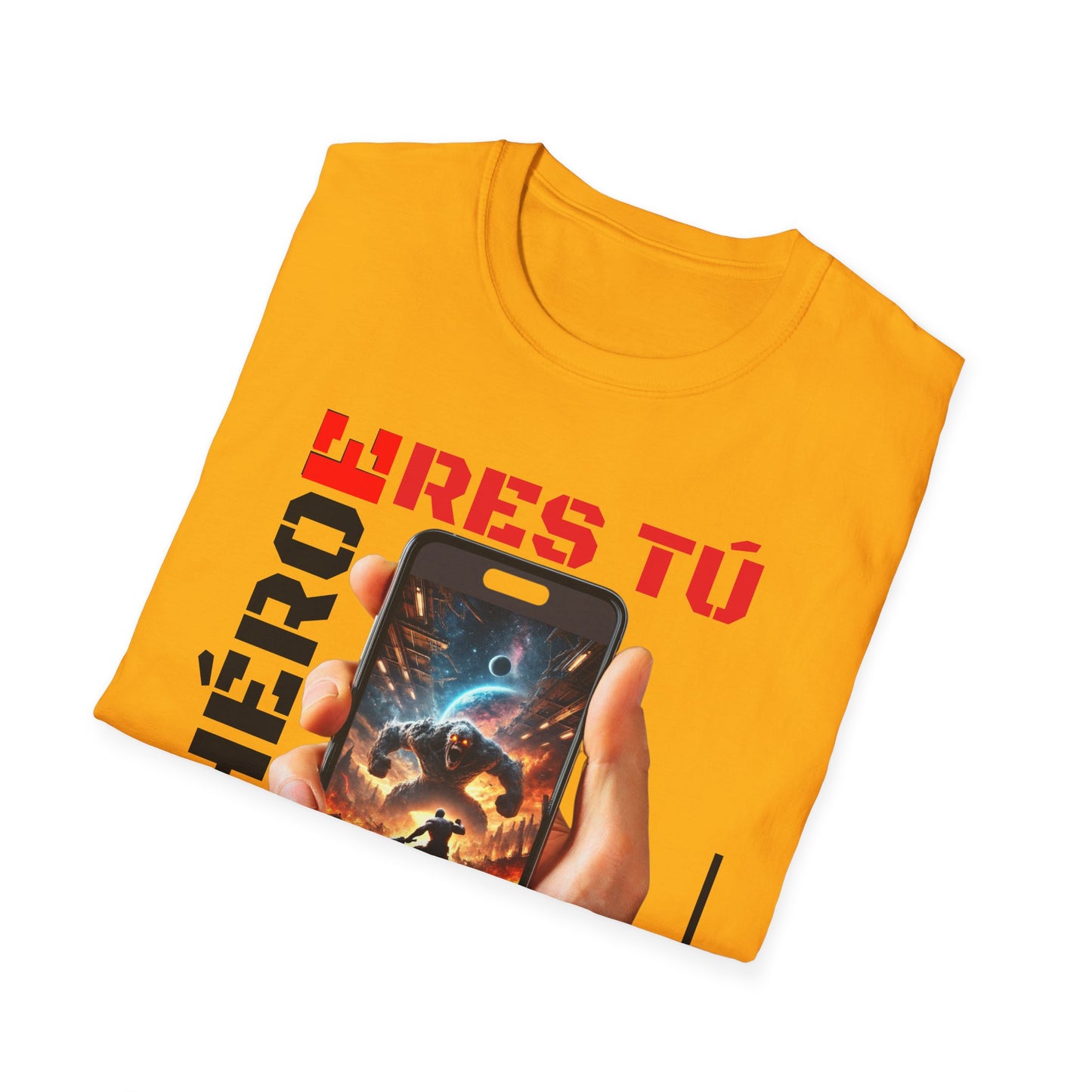 CAMISETA HOMBRE ALFA "EL HÉROE ERES TÚ".(USA).