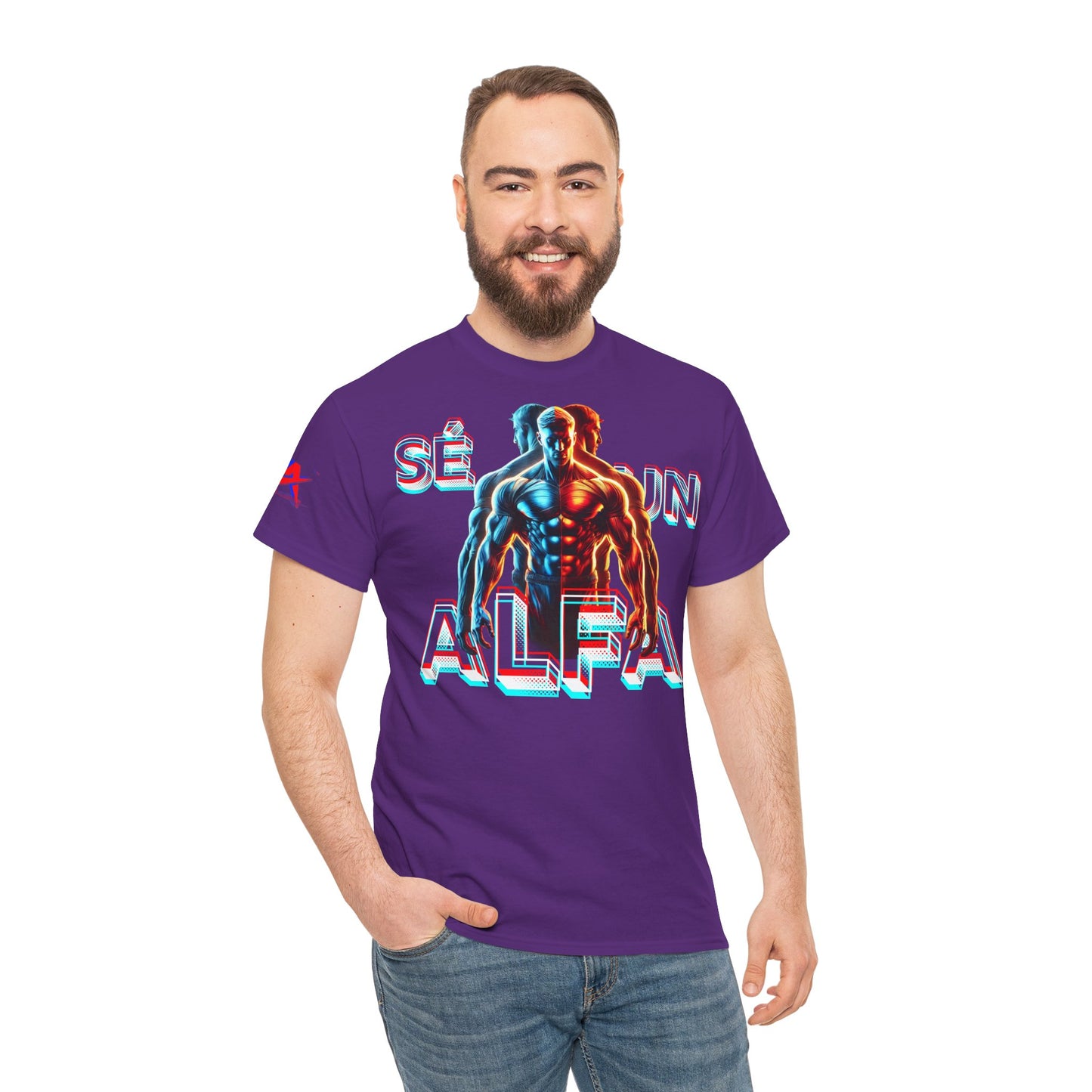 CAMISETA HOMBRE ALFA "SÉ UN ALFA".(EUROPA).