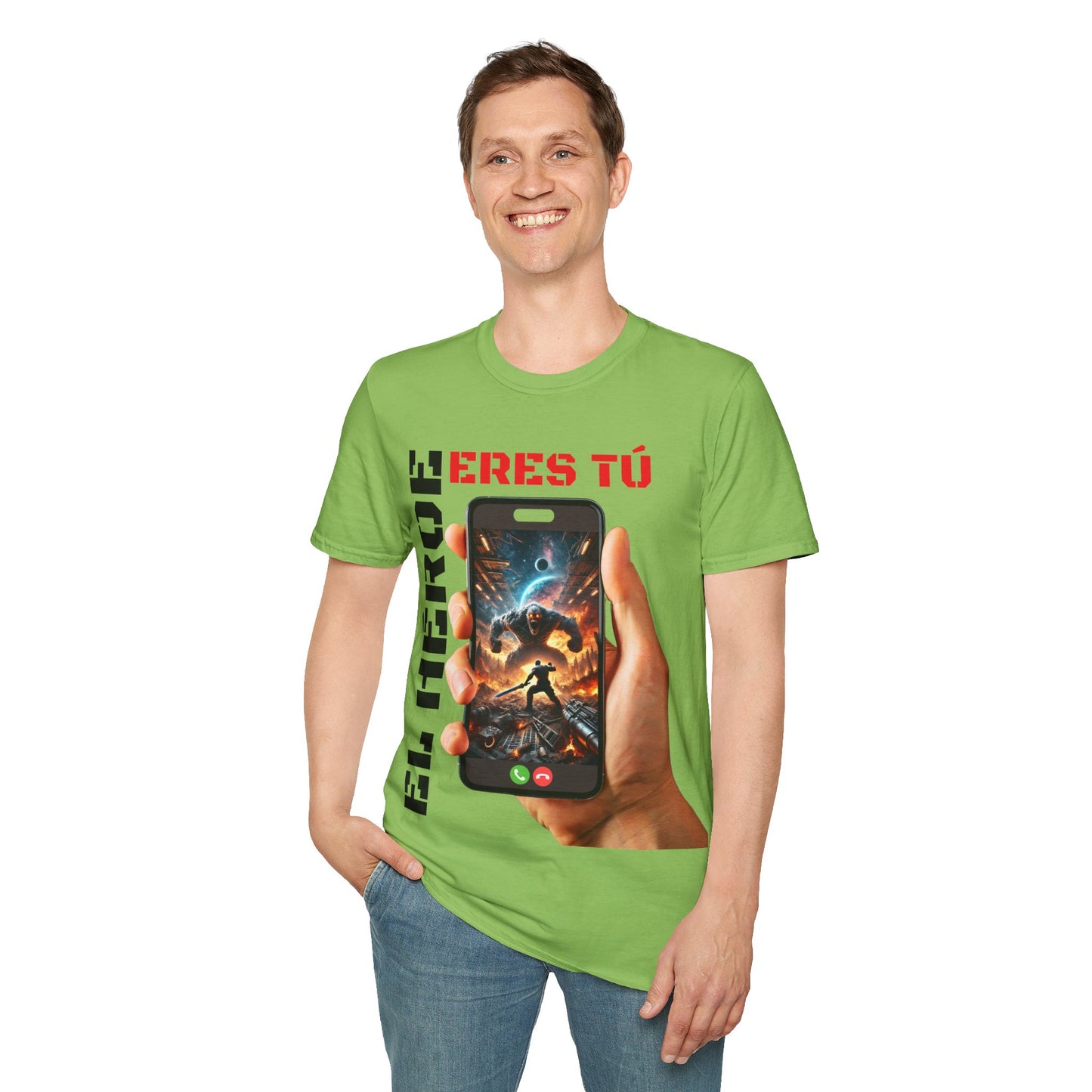 CAMISETA HOMBRE ALFA "EL HÉROE ERES TÚ".(EUROPA).