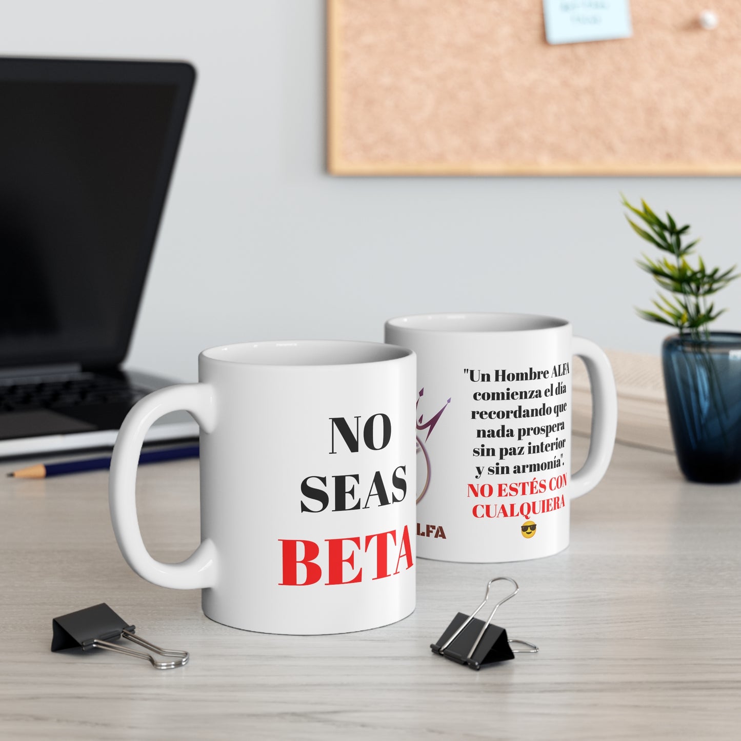 TAZA HOMBRE ALFA, "UN HOMBRE ALFA COMIENZA EL DÍA"... (EUROPA).