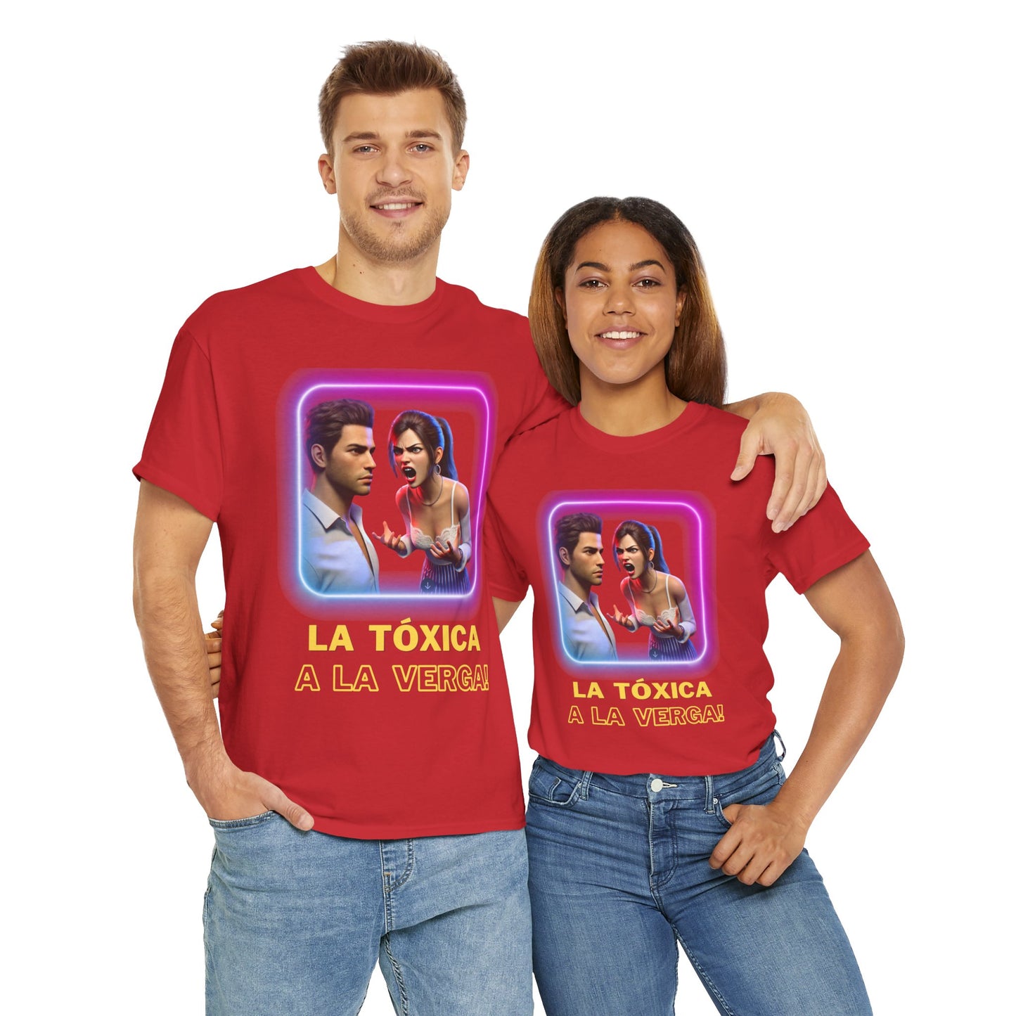 CAMISETA HOMBRE ALFA "LA TÓXICA A LA VERGA".(EUROPA).