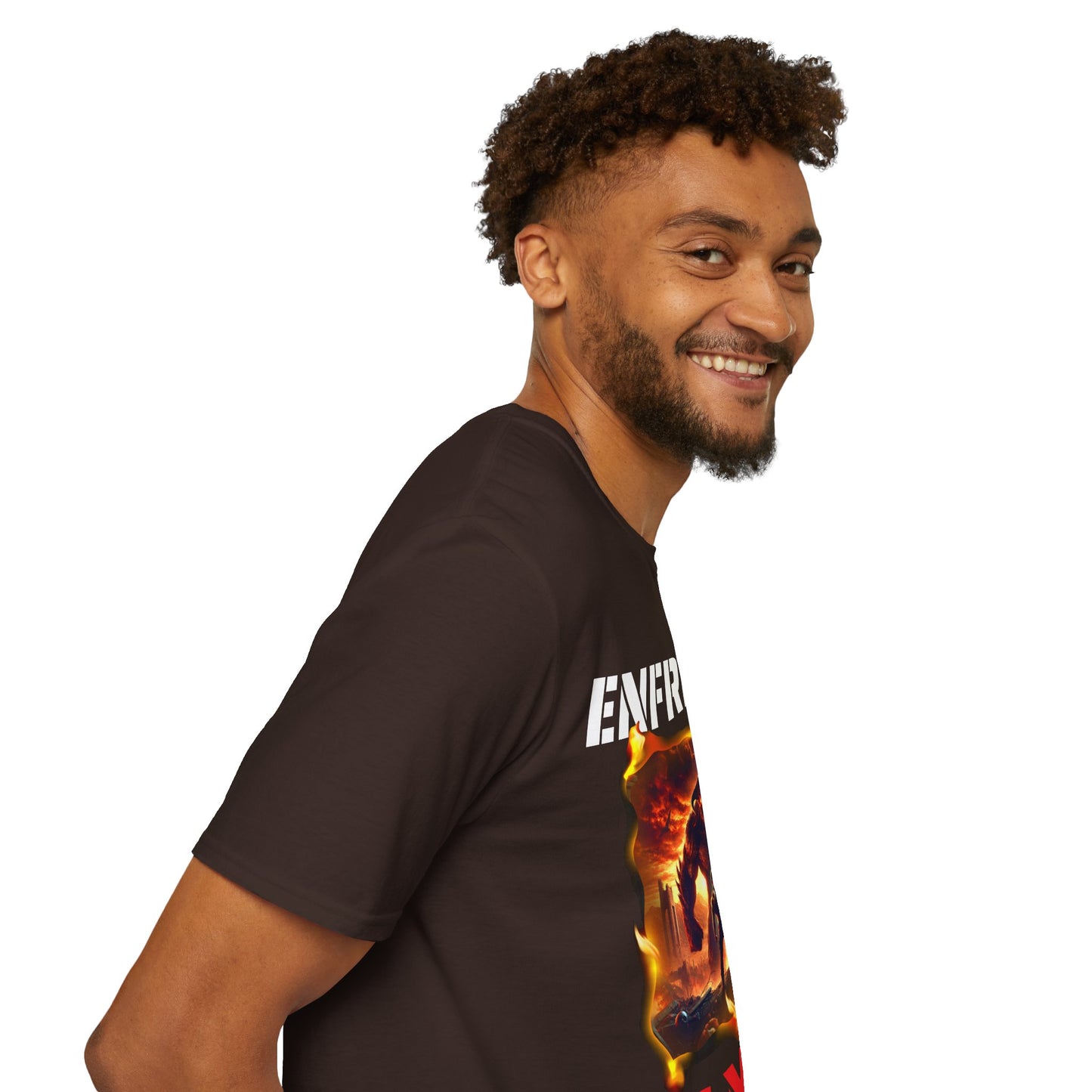 CAMISETA HOMBRE ALFA "ENFRENTA TUS MIEDOS".(EUROPA).