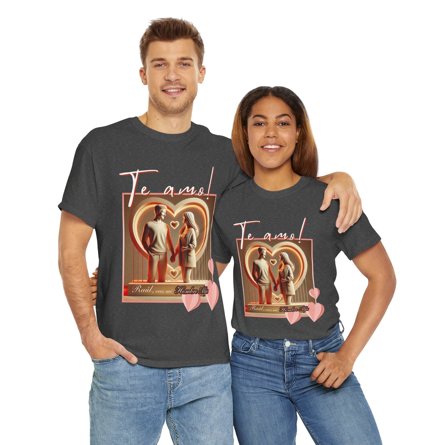 CAMISETA HOMBRE ALFA PERSONALIZABLE "(NOMBRE) ERES MI HOMBRE ALFA".(EUROPA).