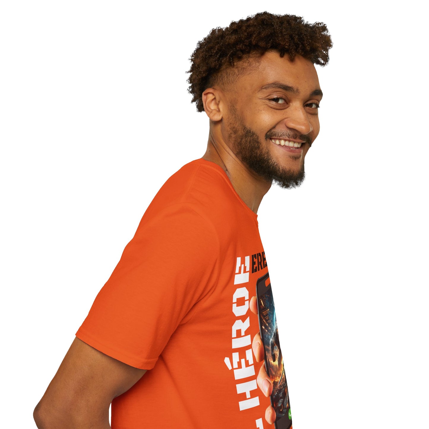 CAMISETA HOMBRE ALFA "EL HÉROE ERES TÚ".(EUROPA).