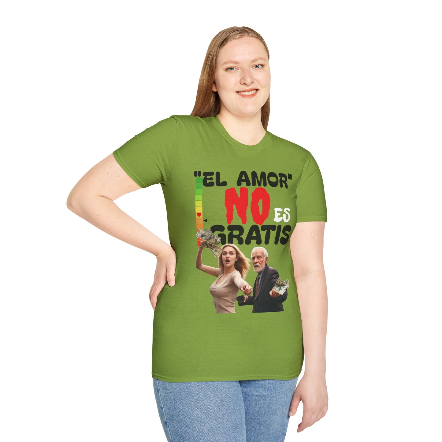 CAMISETA HOMBRE ALFA "EL AMOR NO ES GRATIS".(USA)