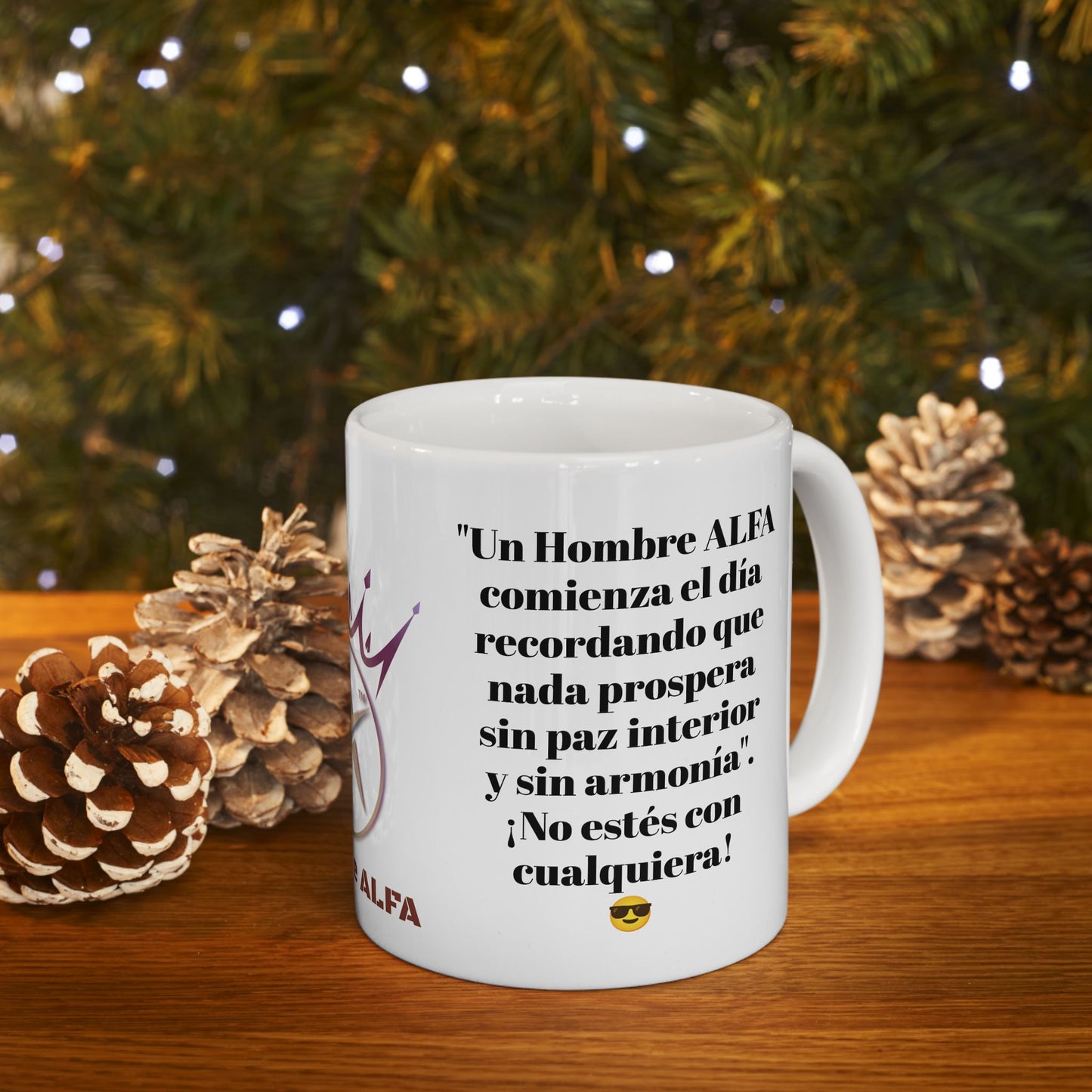 TAZA HOMBRE ALFA, "UN HOMBRE ALFA COMIENZA EL DÍA"... (USA).