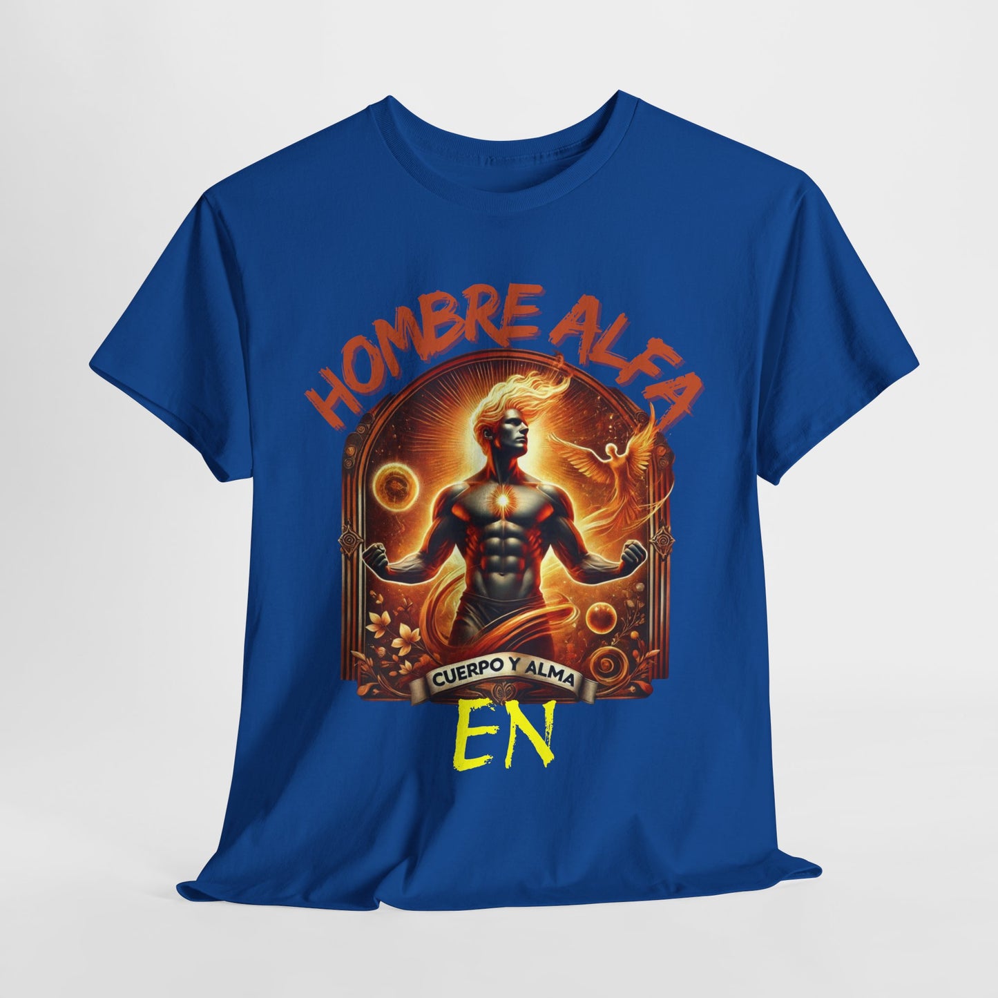 CAMISETA HOMBRE ALFA " EN CUERPO Y ALMA".(USA).